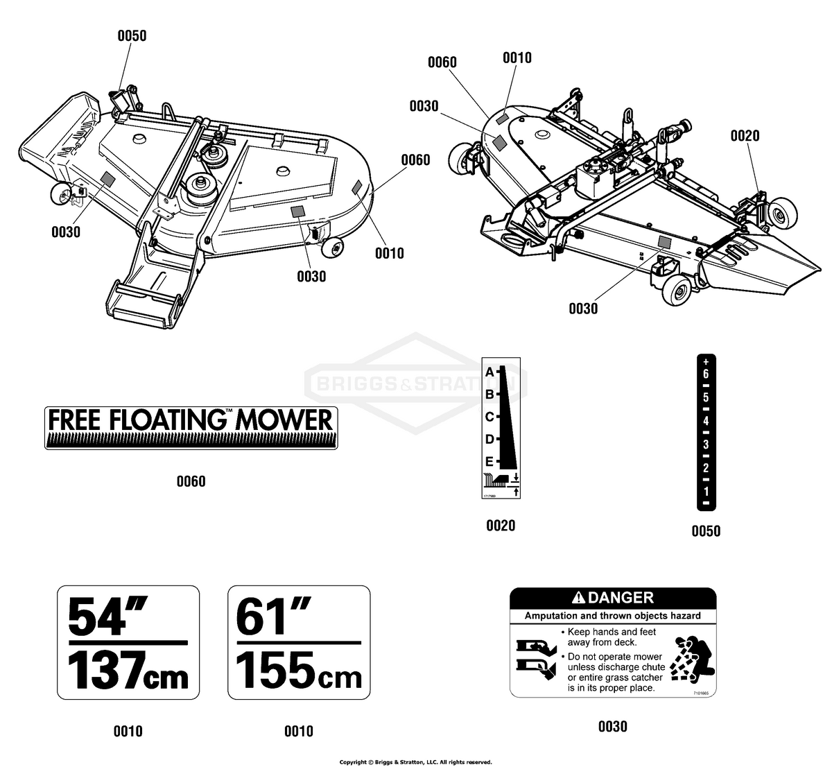 Decal Mower 61in