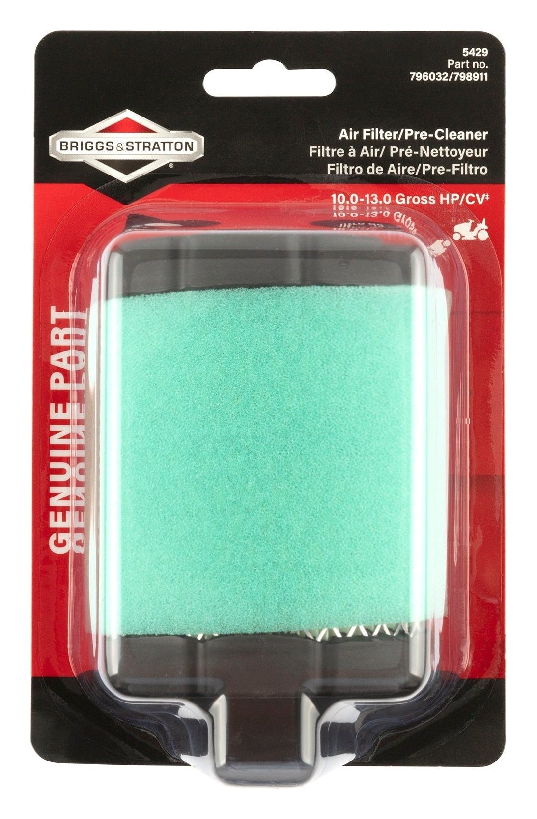 5429K Air Filter with Pre Clean