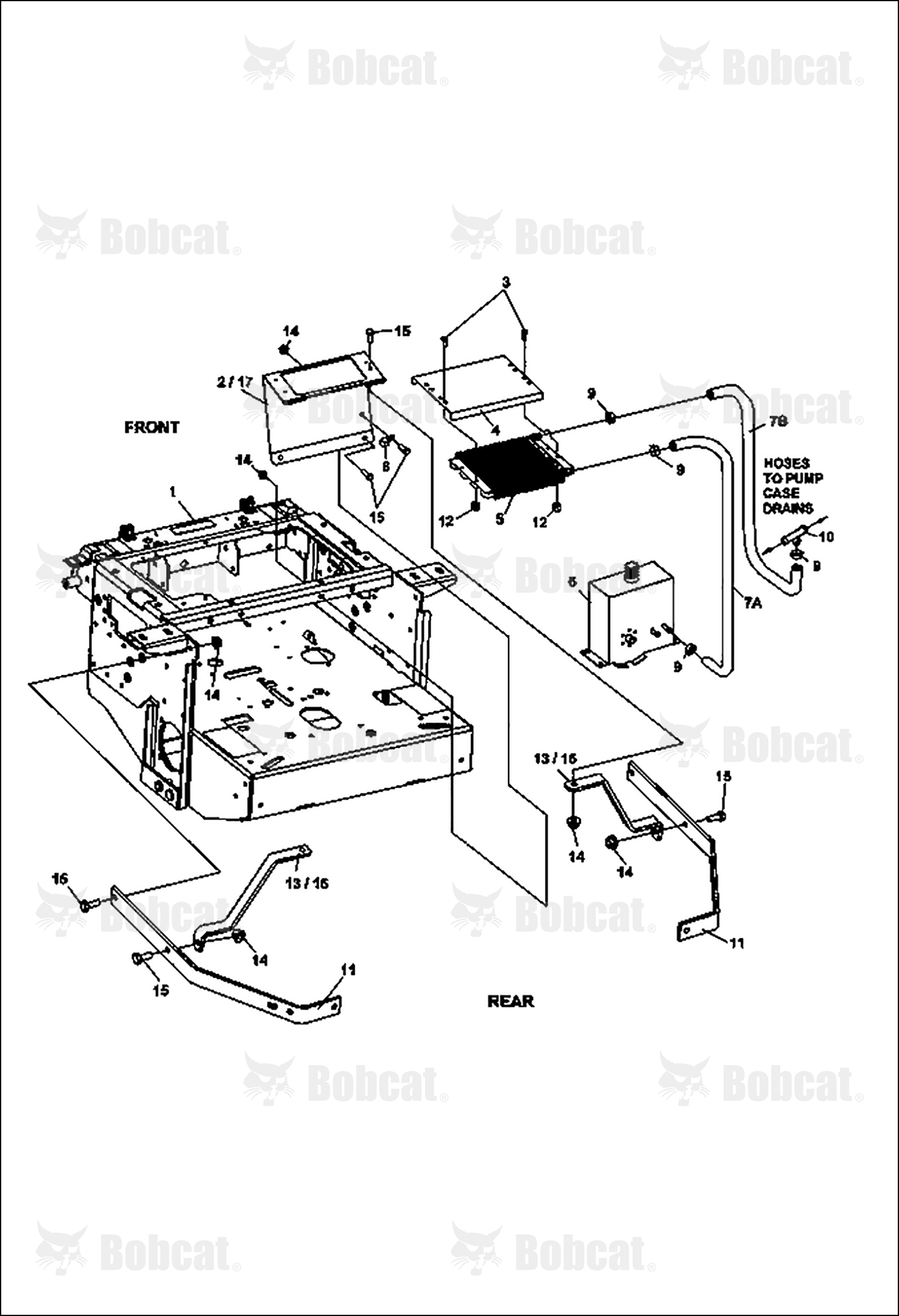 Bracket-Rear Oil Cooler