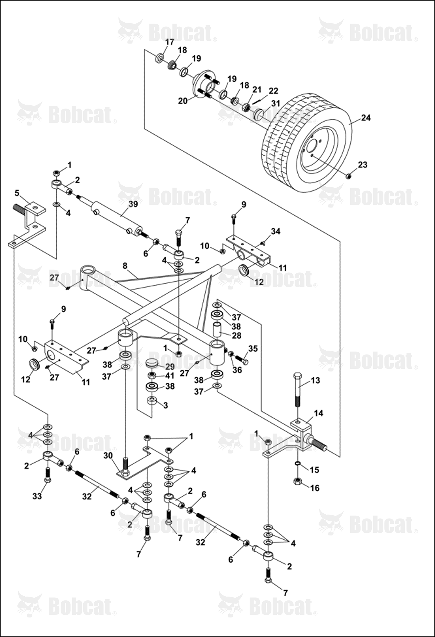 Weldment - Spindle Steering Left Hand