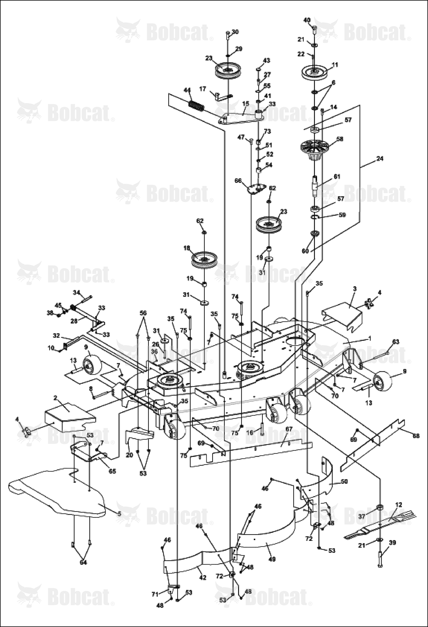 Baffle-Front,Center 61IN