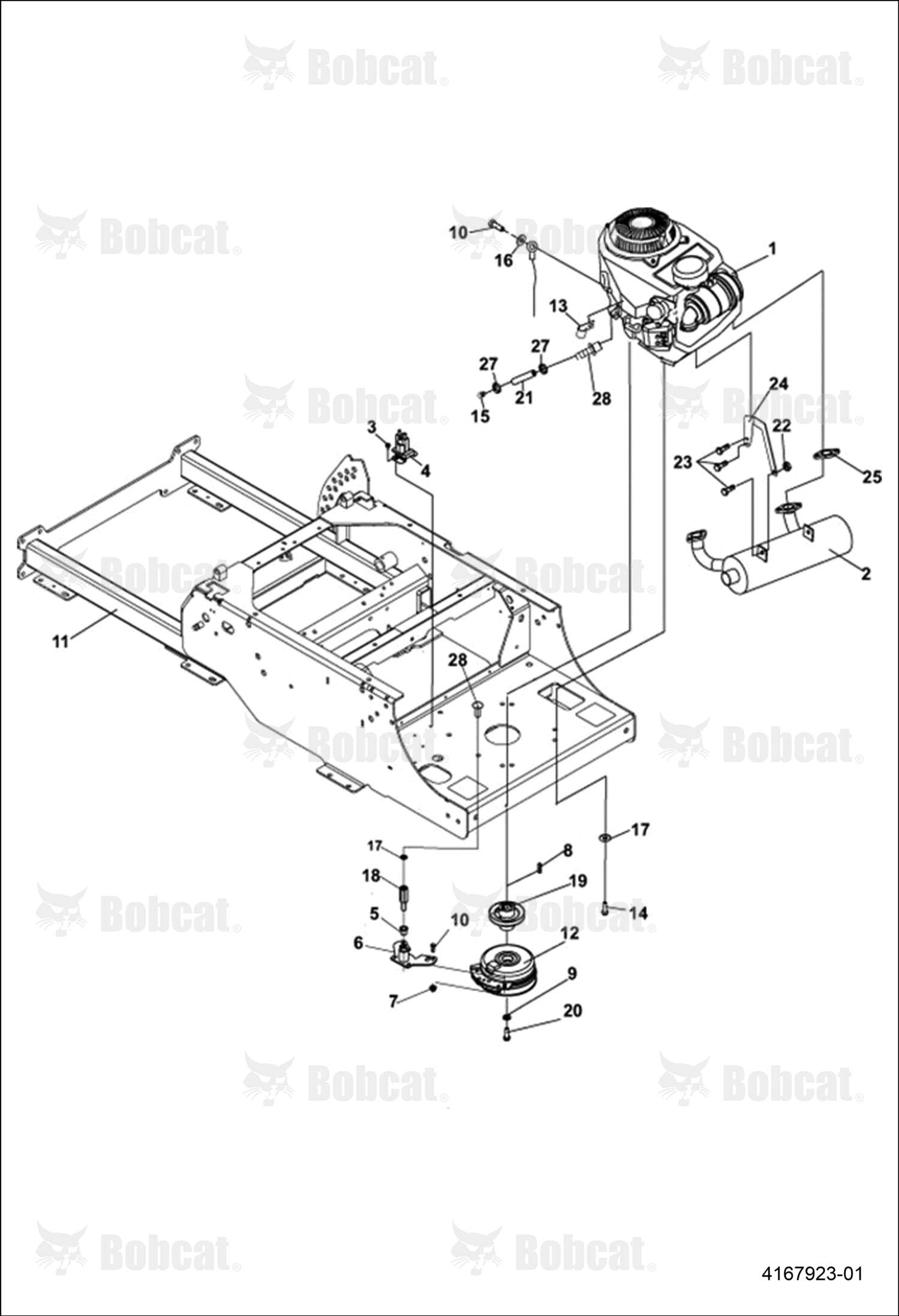 Bracket-Muffler, Right Hand