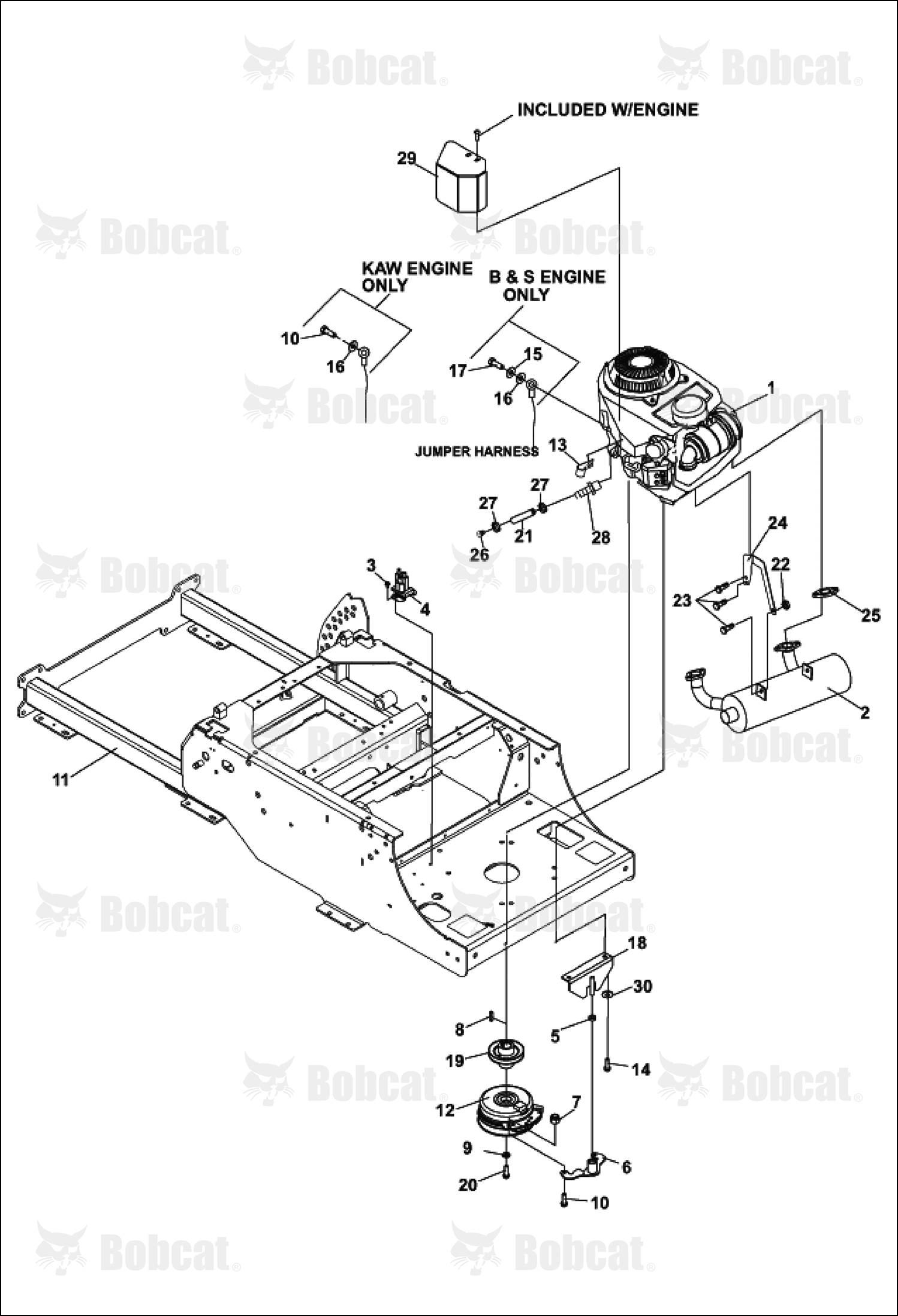 Bracket-Muffler, Left Hand