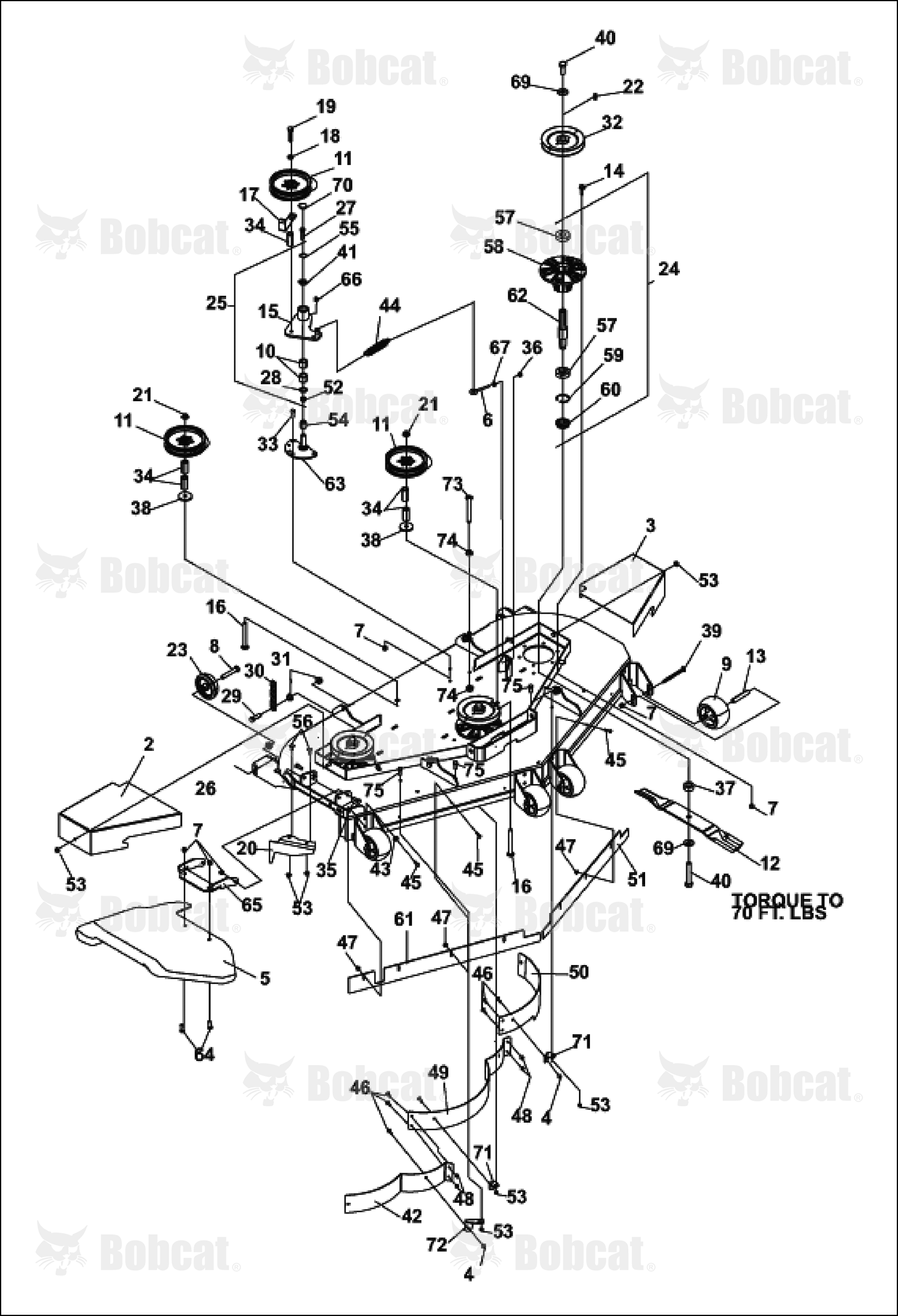 Pulley-Spindle, 61IN