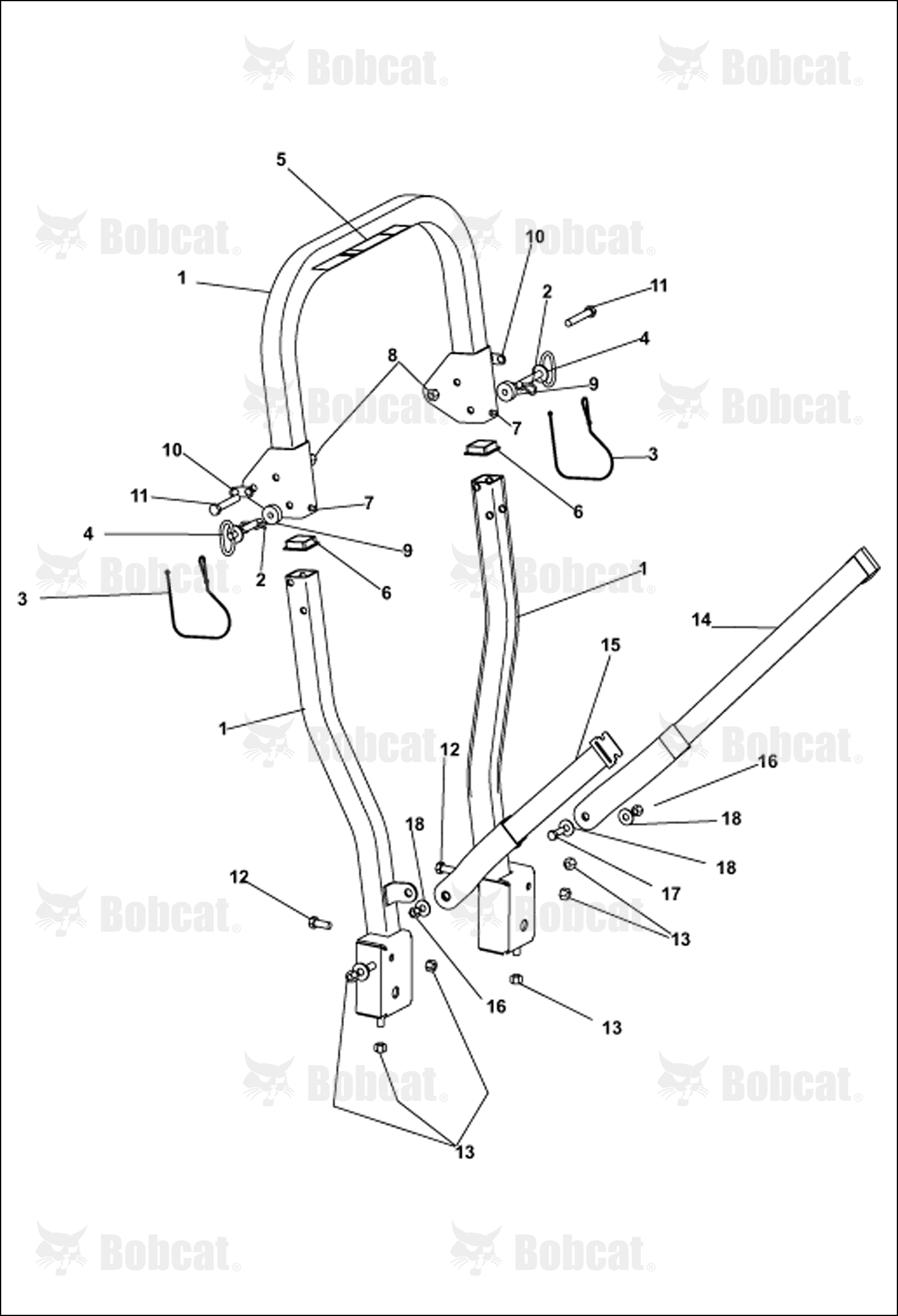 Label-Warning Folding ROPS