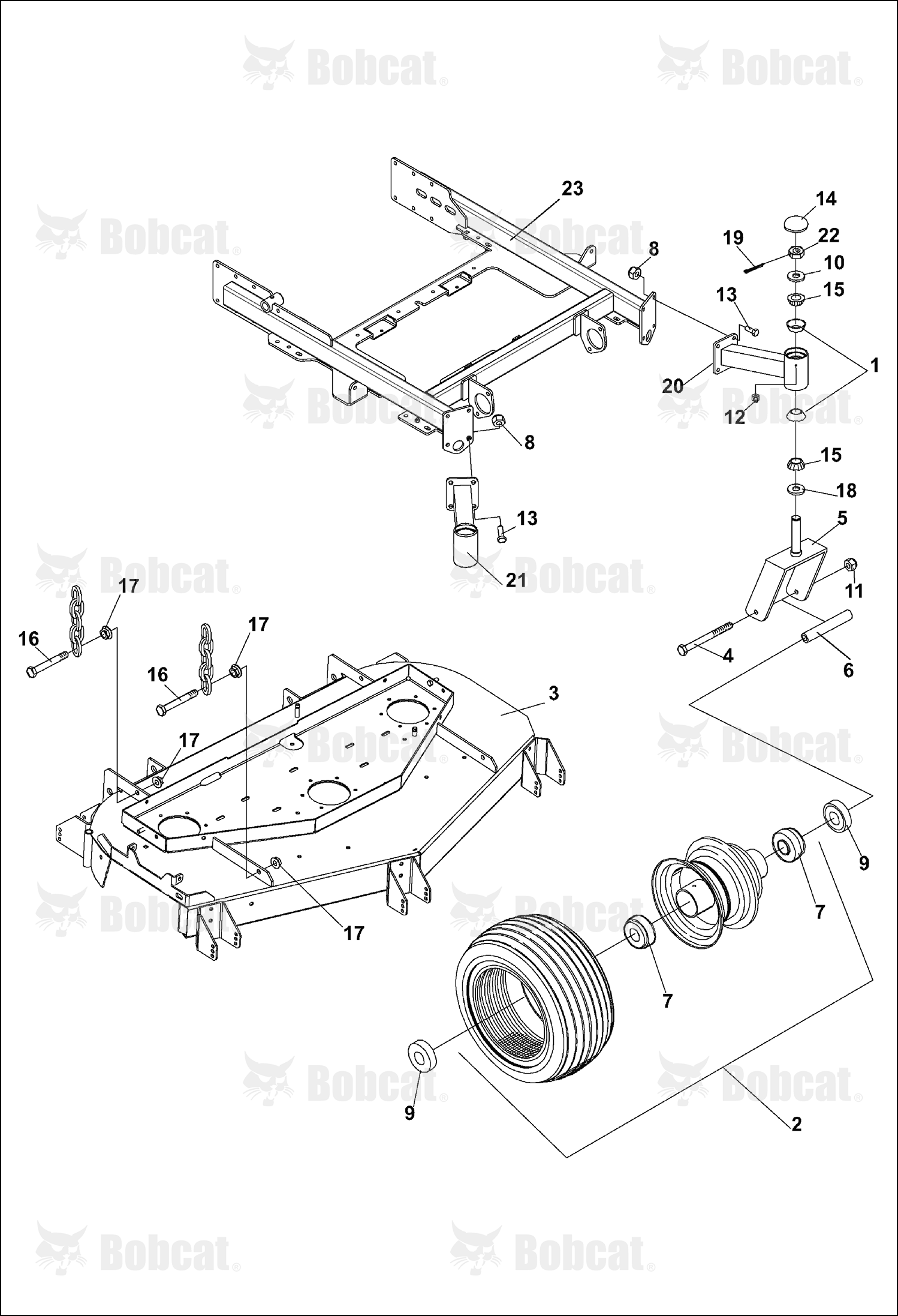 Weldment-Caster Arm 52RH