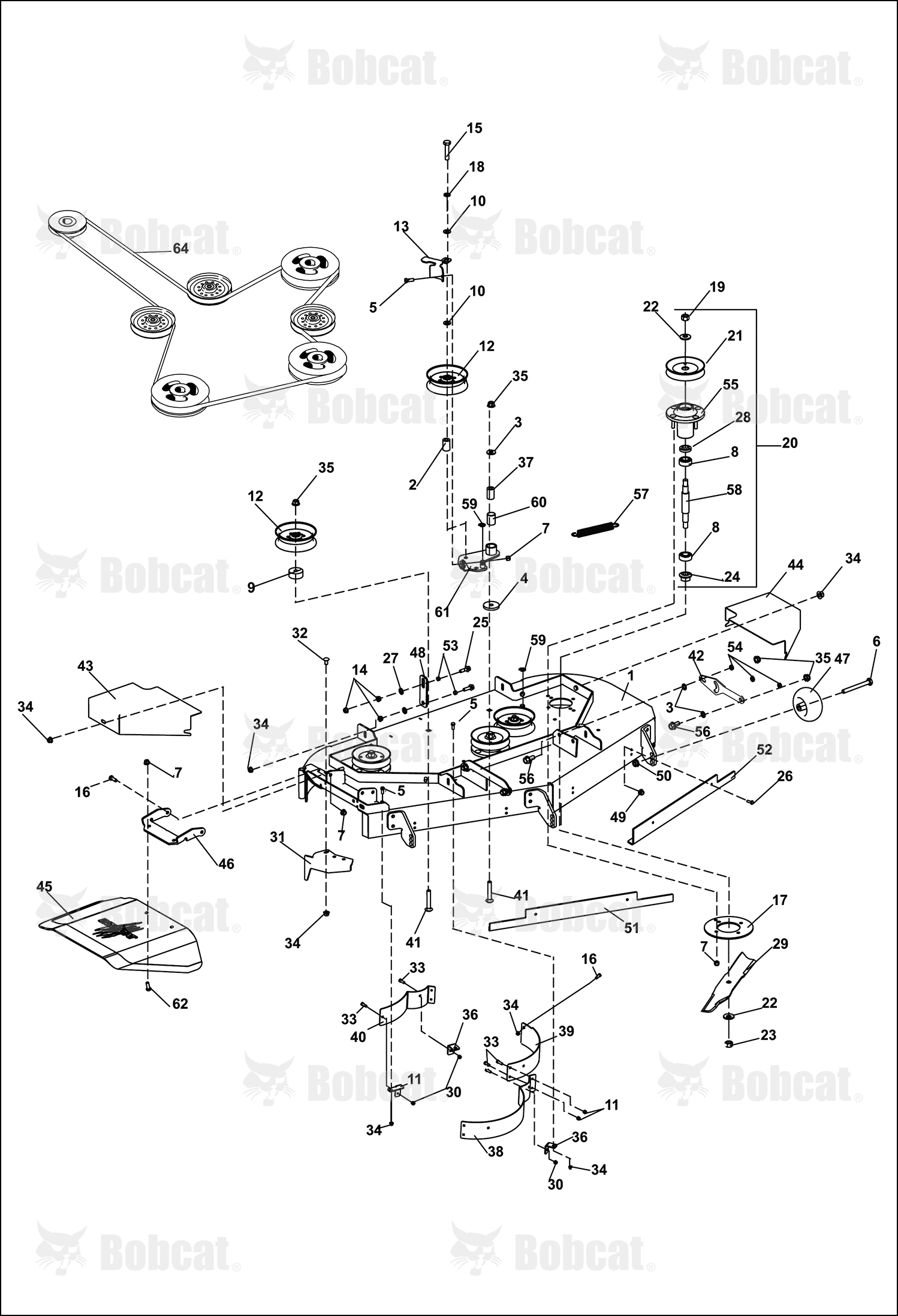 Baffle-Front, Right Hand 61IN