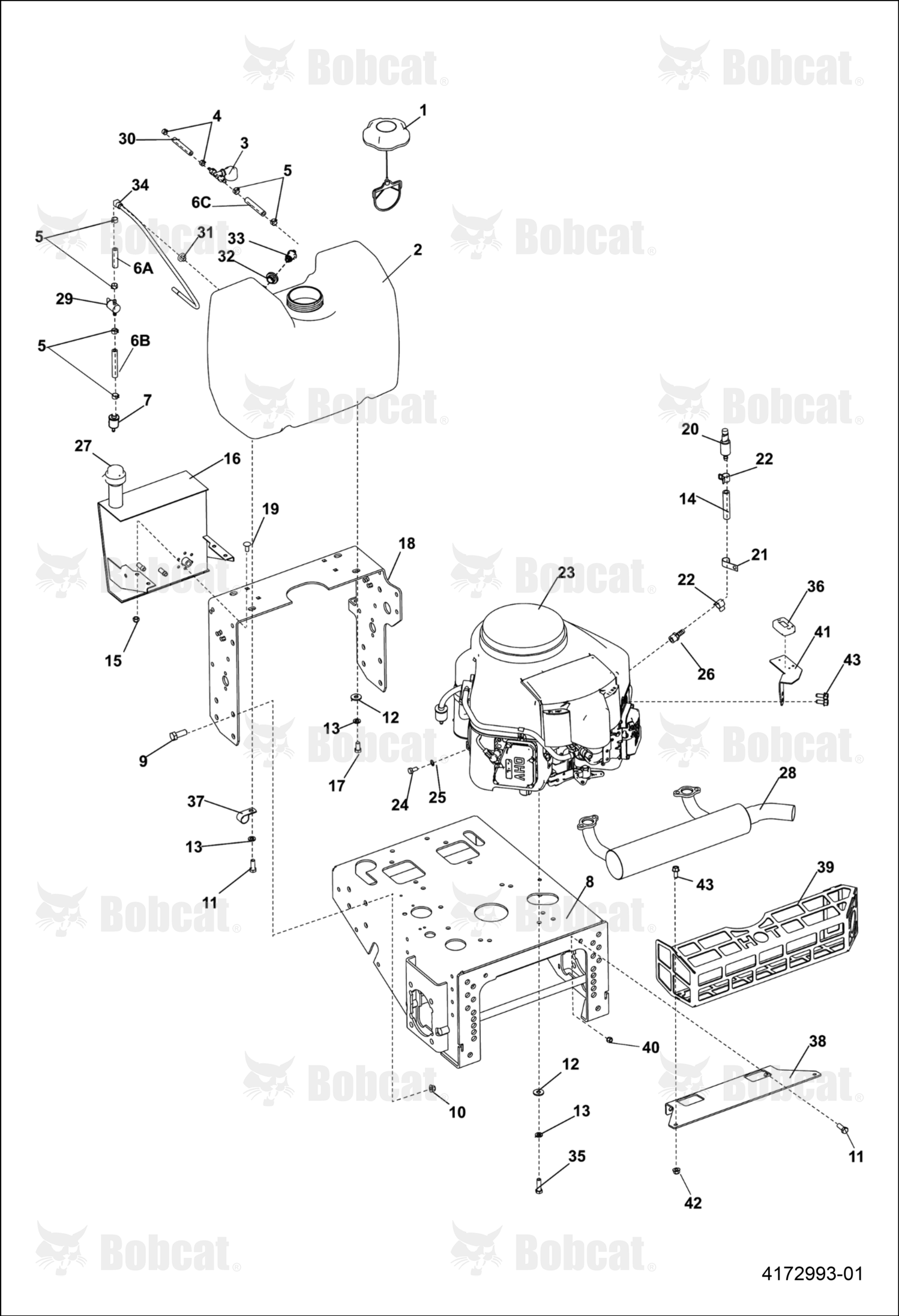 Weldment-Deck,Engine