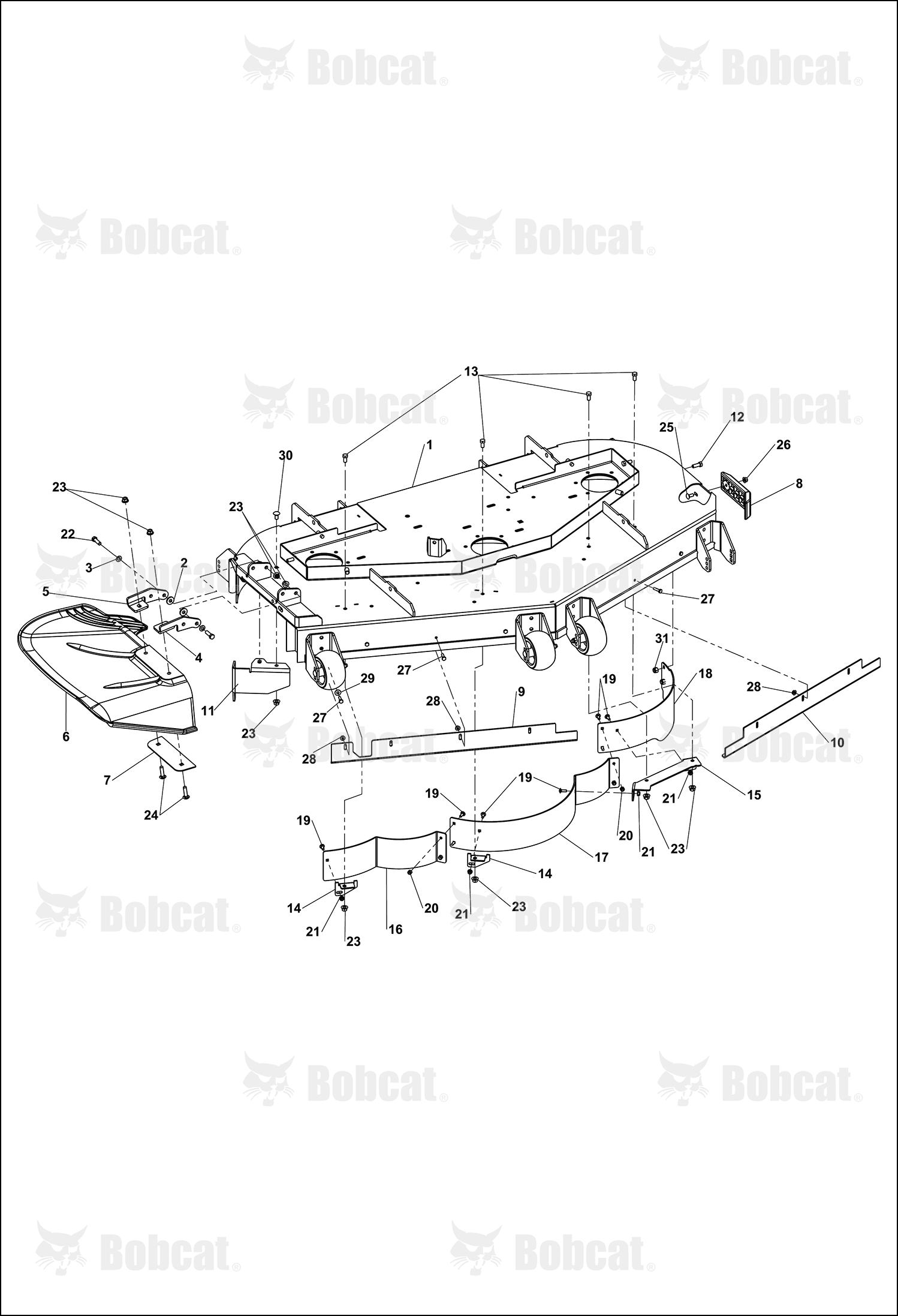 Baffle-Front, Cntr 52