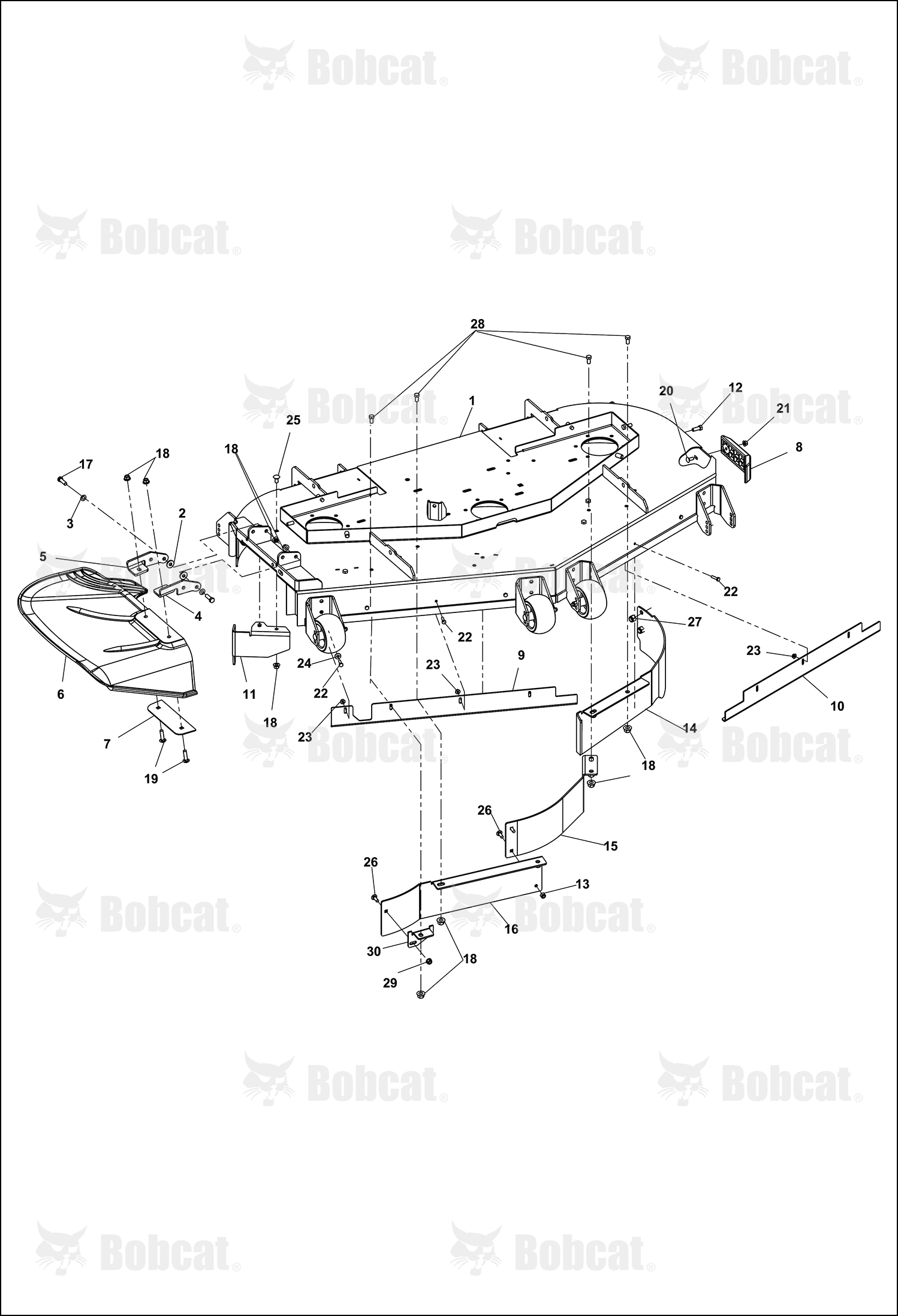 Baffle-Front, Cntr 52