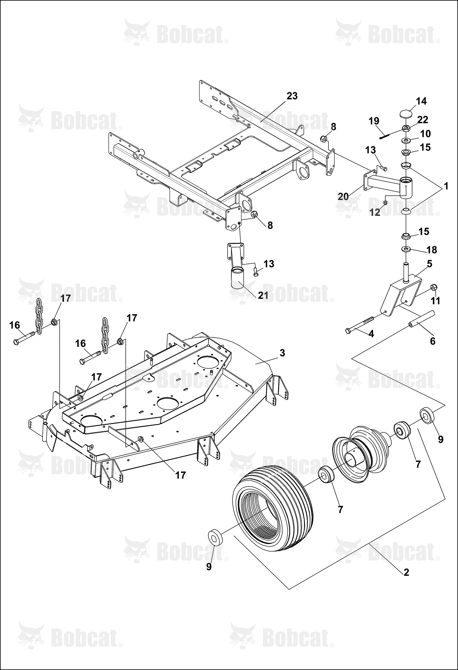 Wheel-Assembly, No Flat Caster