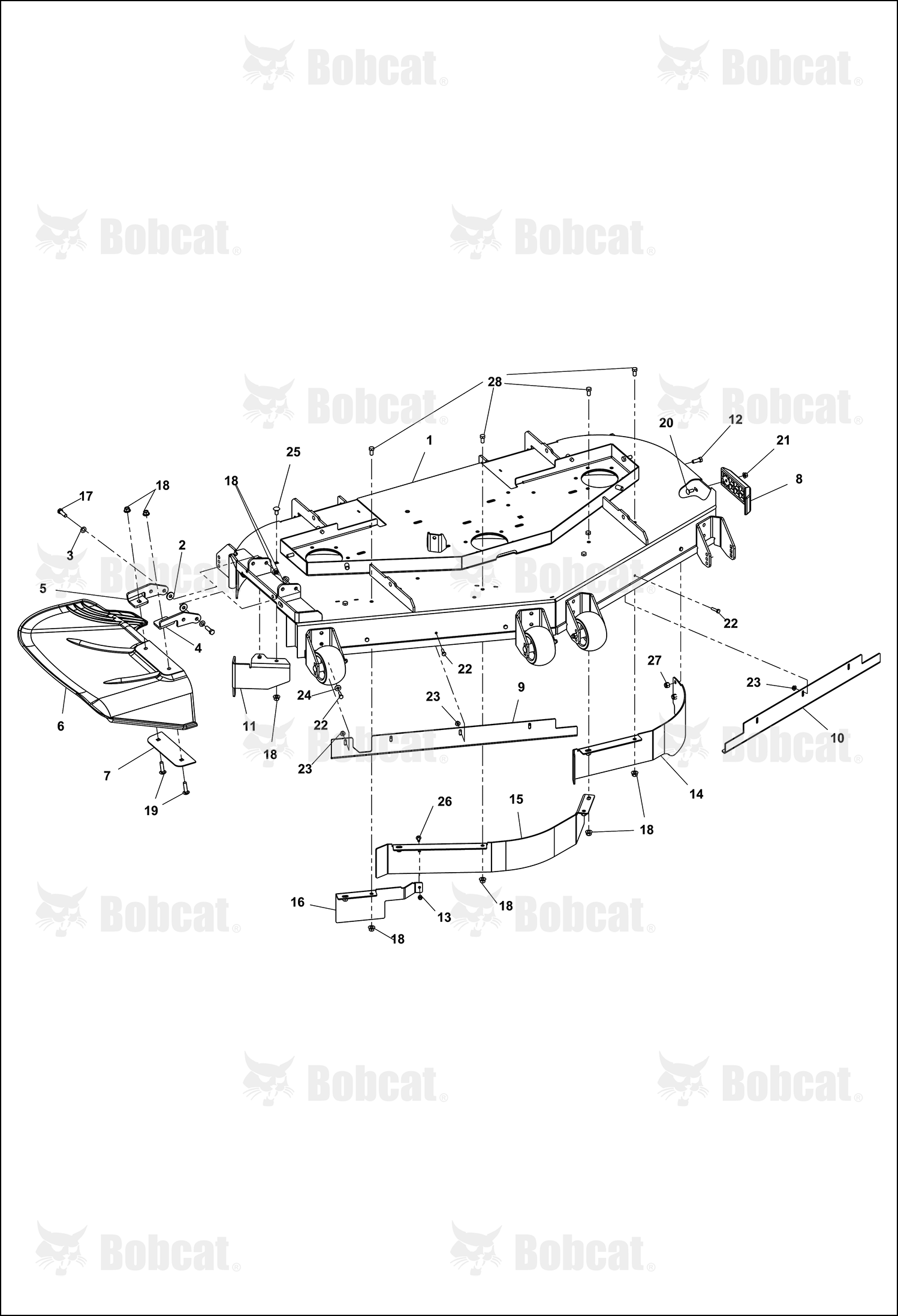 Baffle-Front, Cntr 61