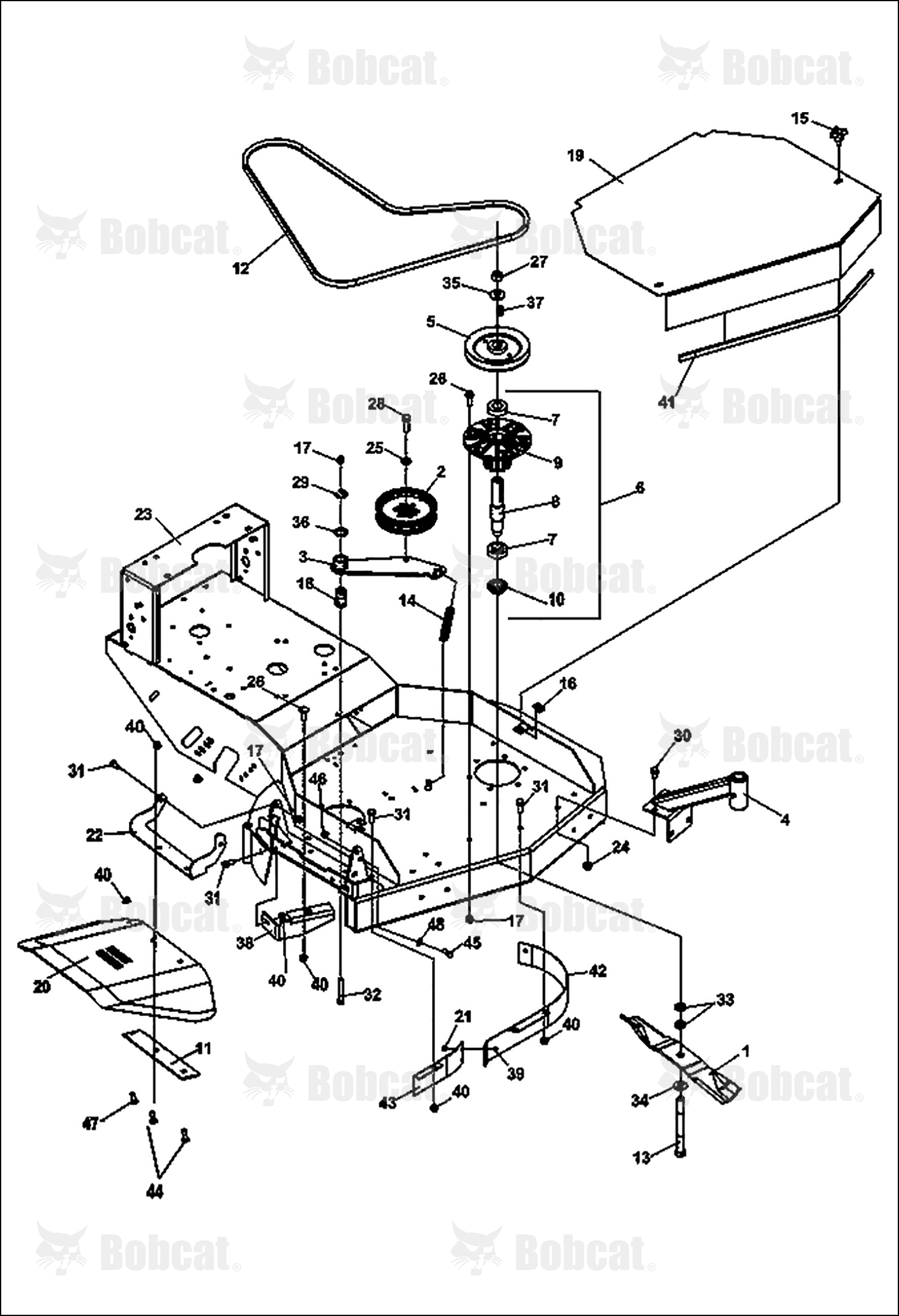 Bracket-Chute Support, Mid