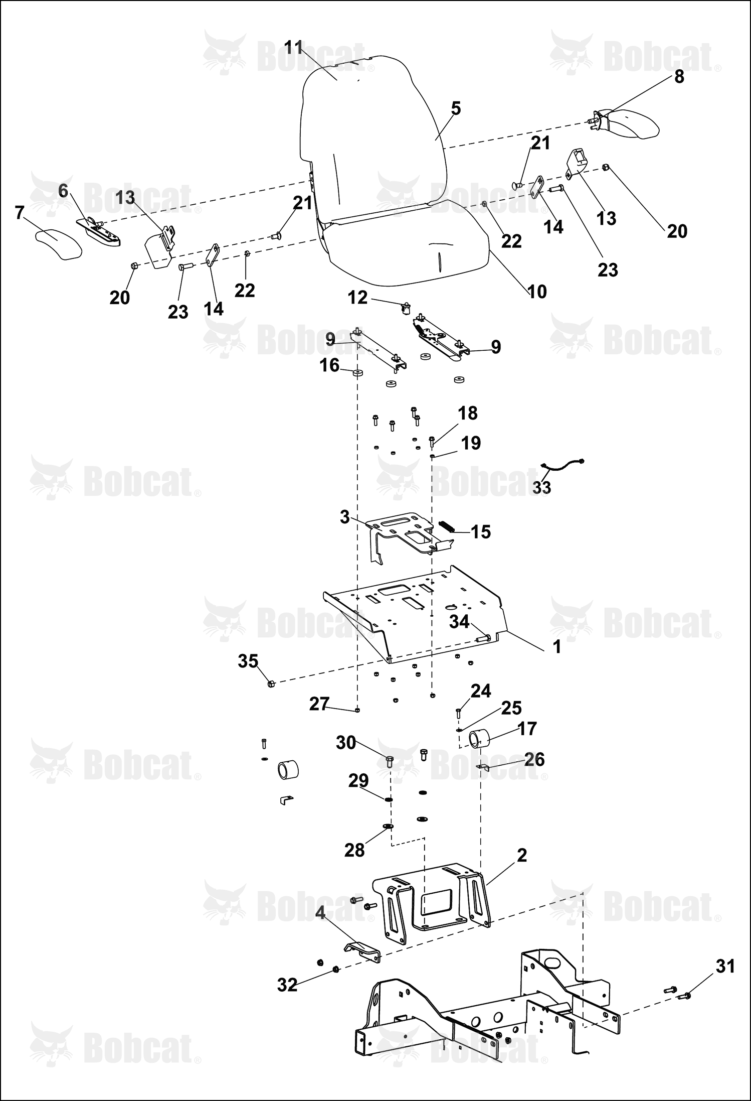 Bracket - Seat Base