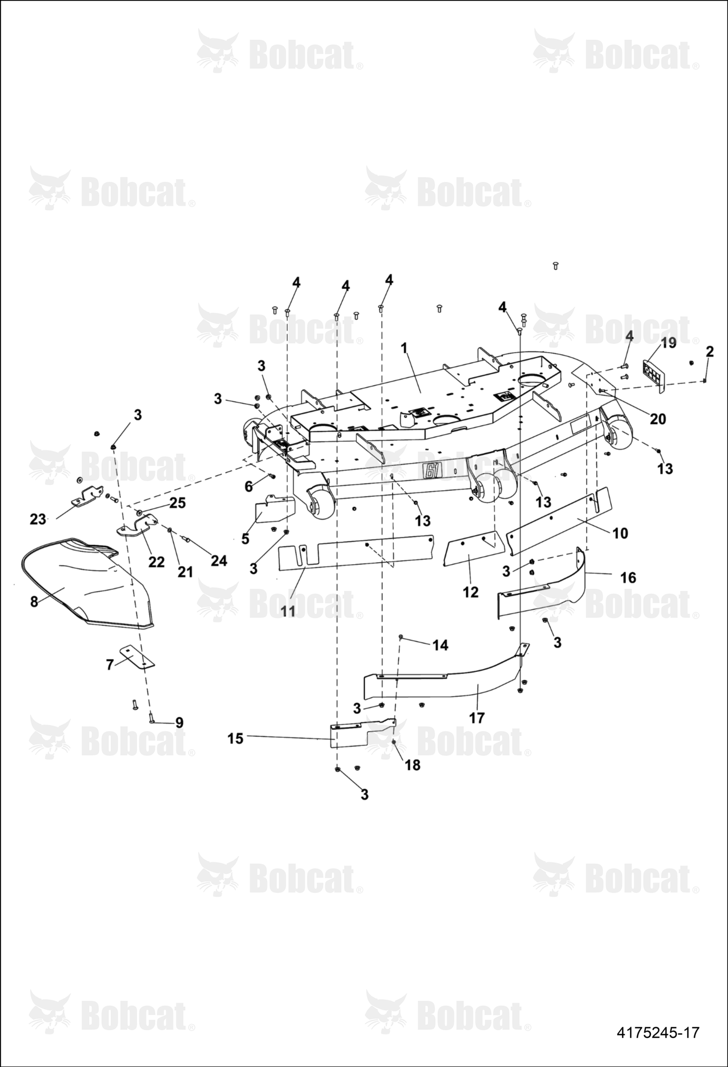 Baffle-Front,Left Hand 52IN