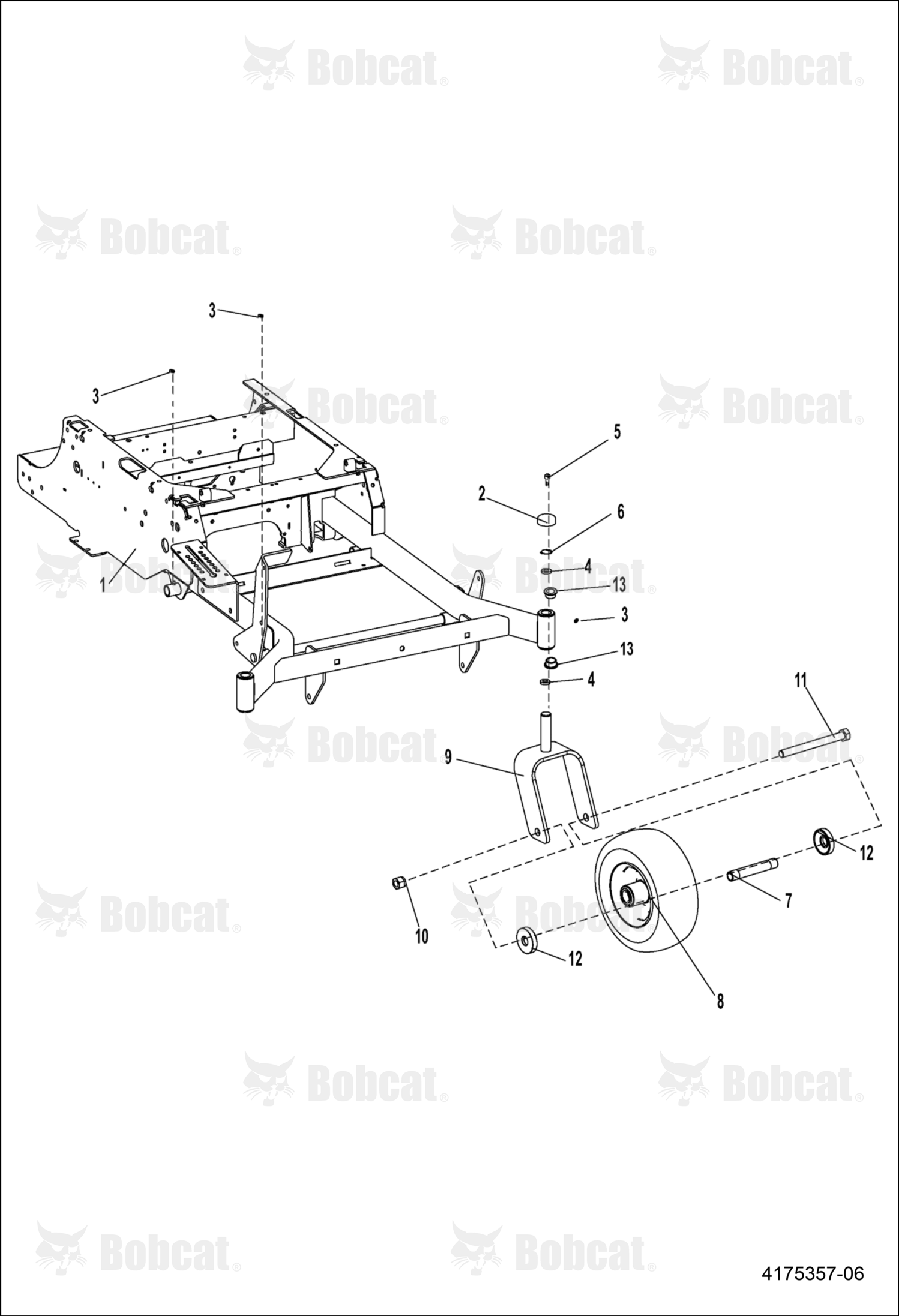 Weldment-Yoke, Caster
