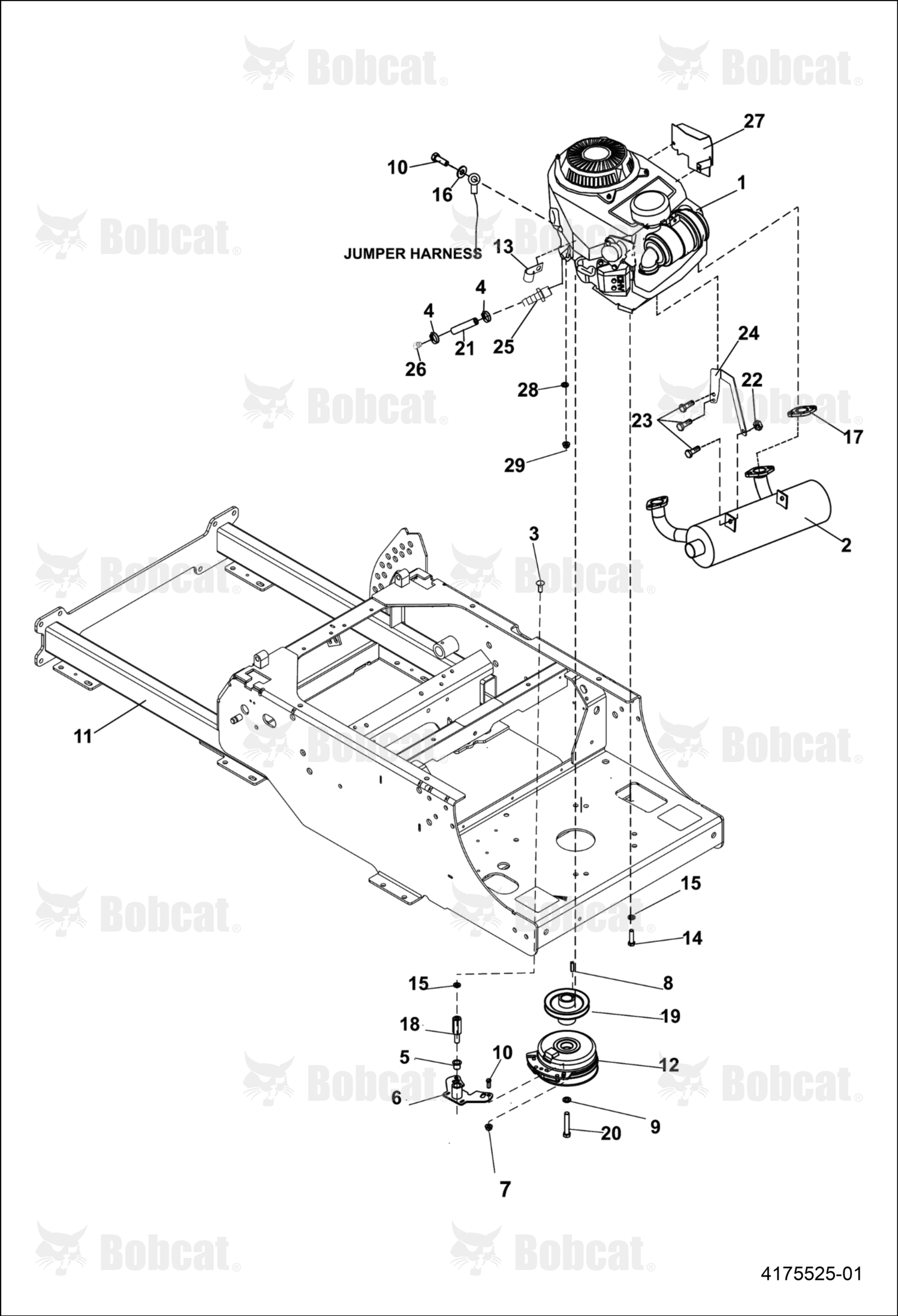 Bracket, Muffler Left Hand