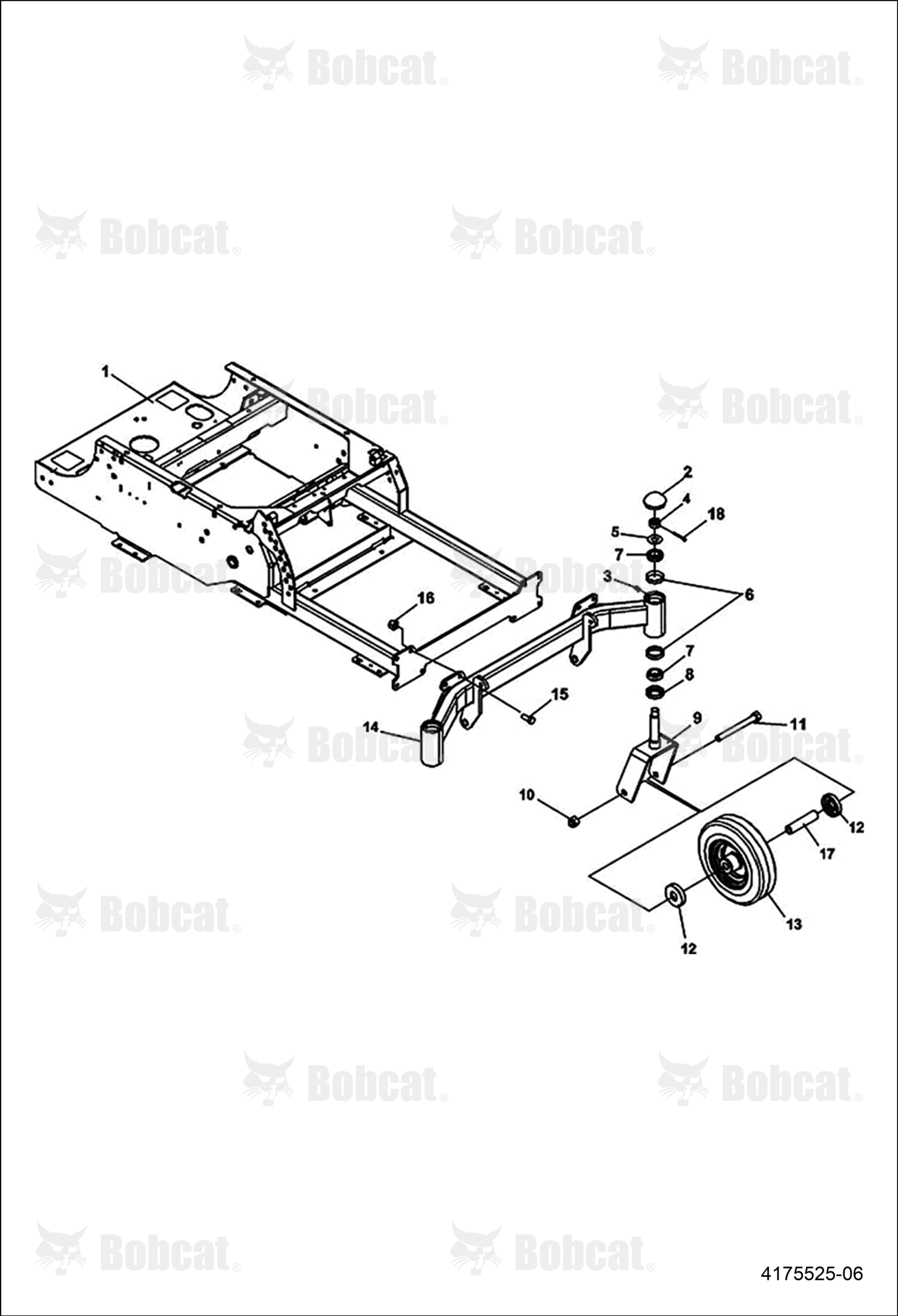 Weldment-Yoke, Caster