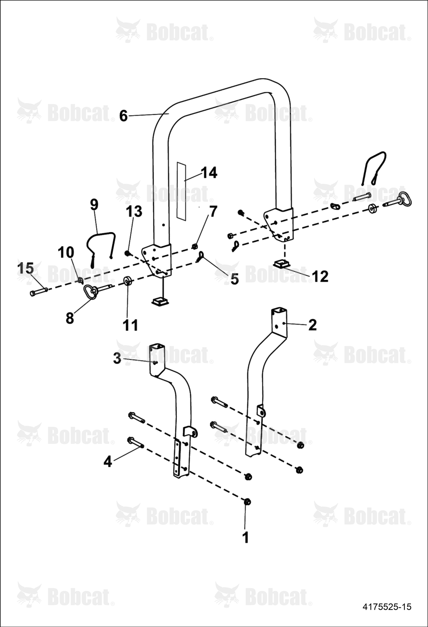 Weldment-Lower ROPS, Left Hand