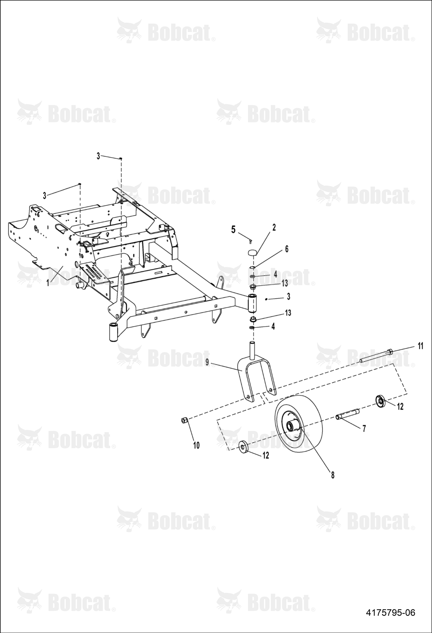 Wheel-Assembly, 13X5.00-6 Blk