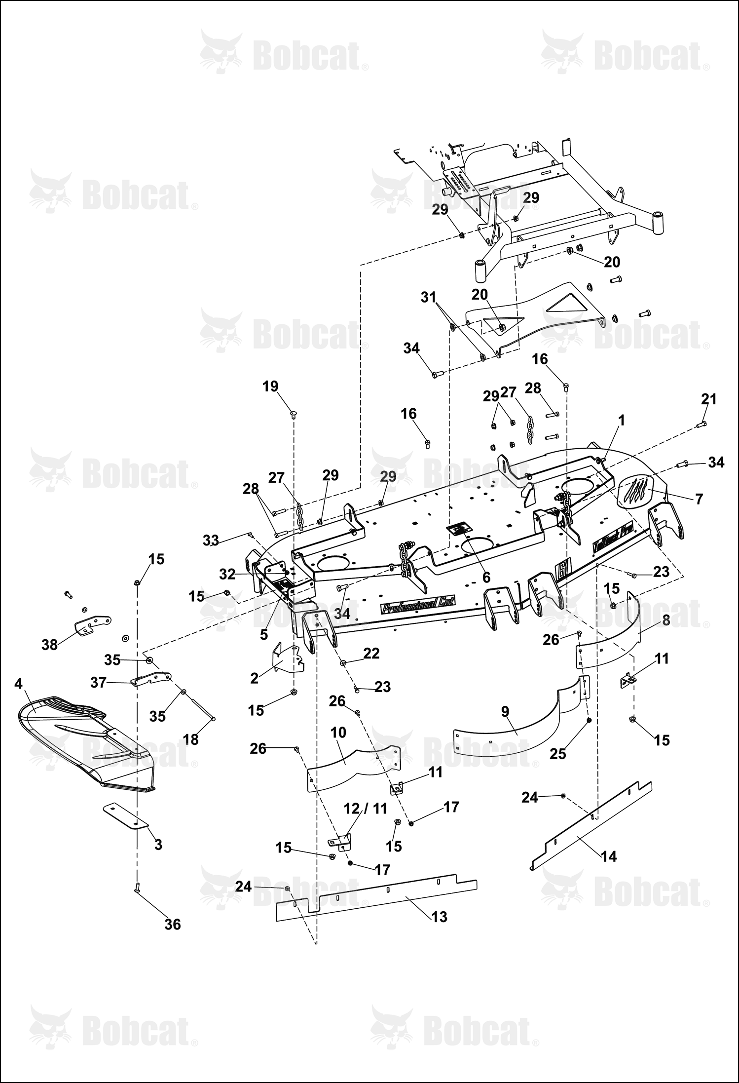 Bracket-Chute, Front
