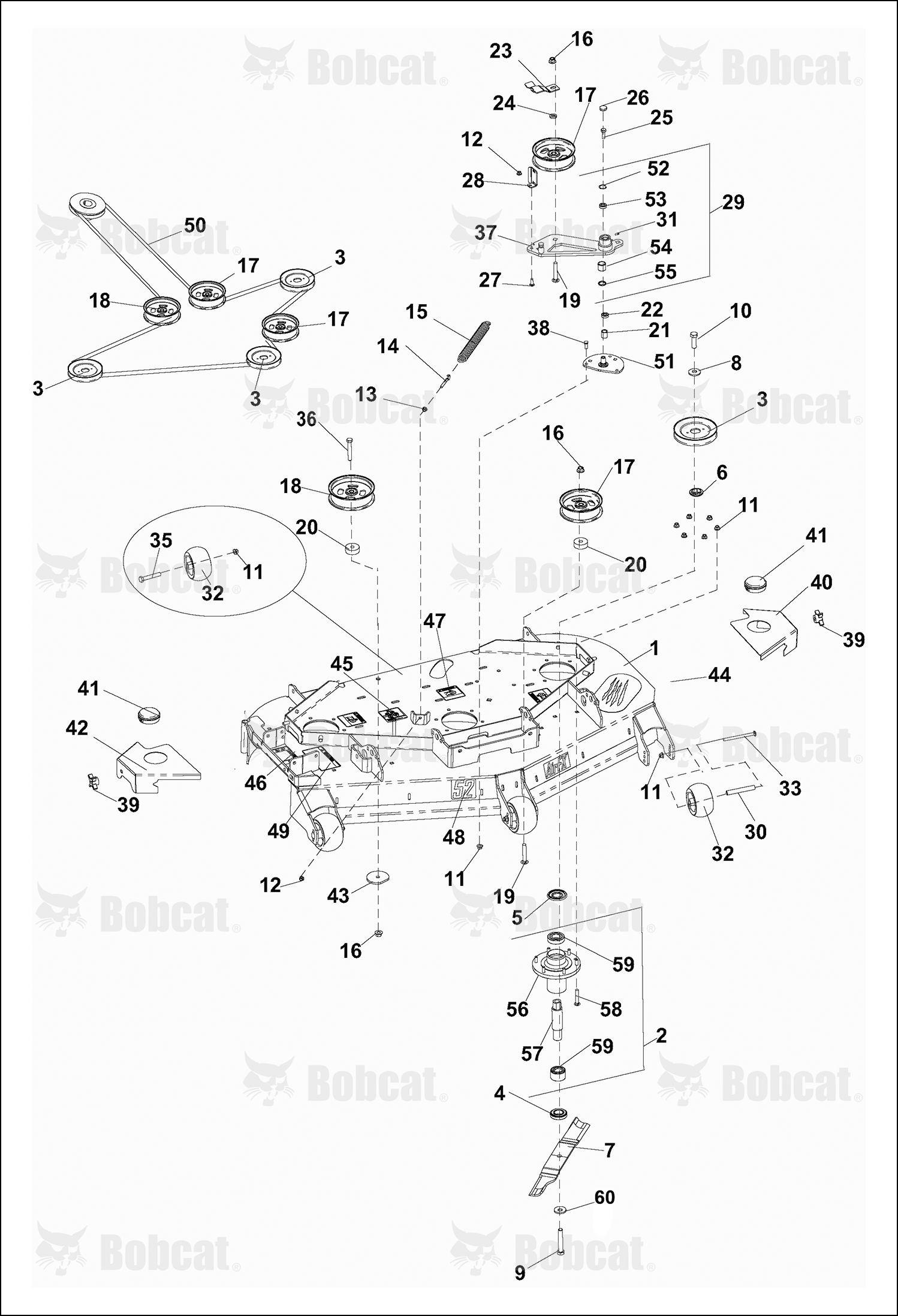 Cover-Belt 52IN, Left Hand
