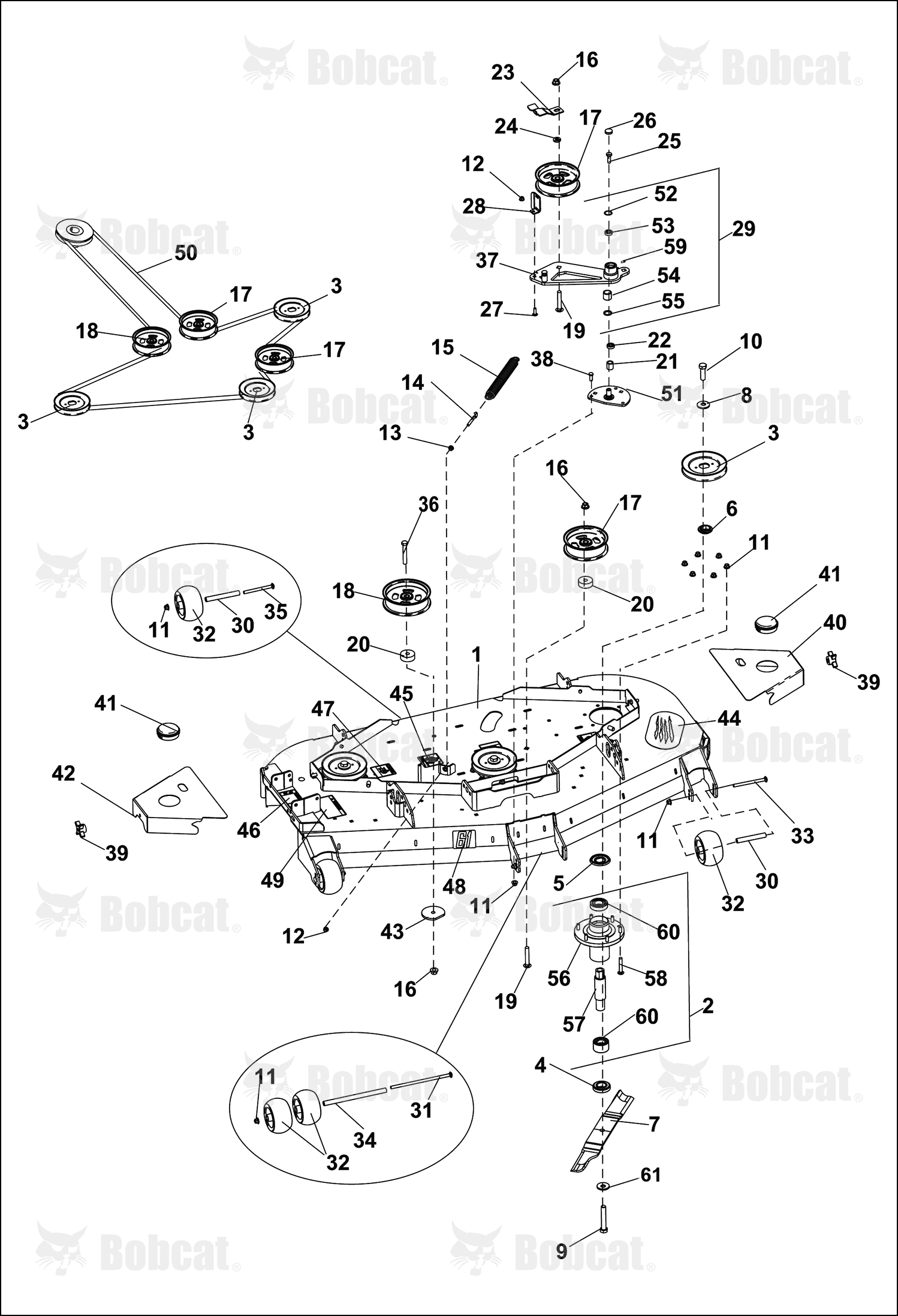 Cover-Belt 61IN, Right Hand Procat