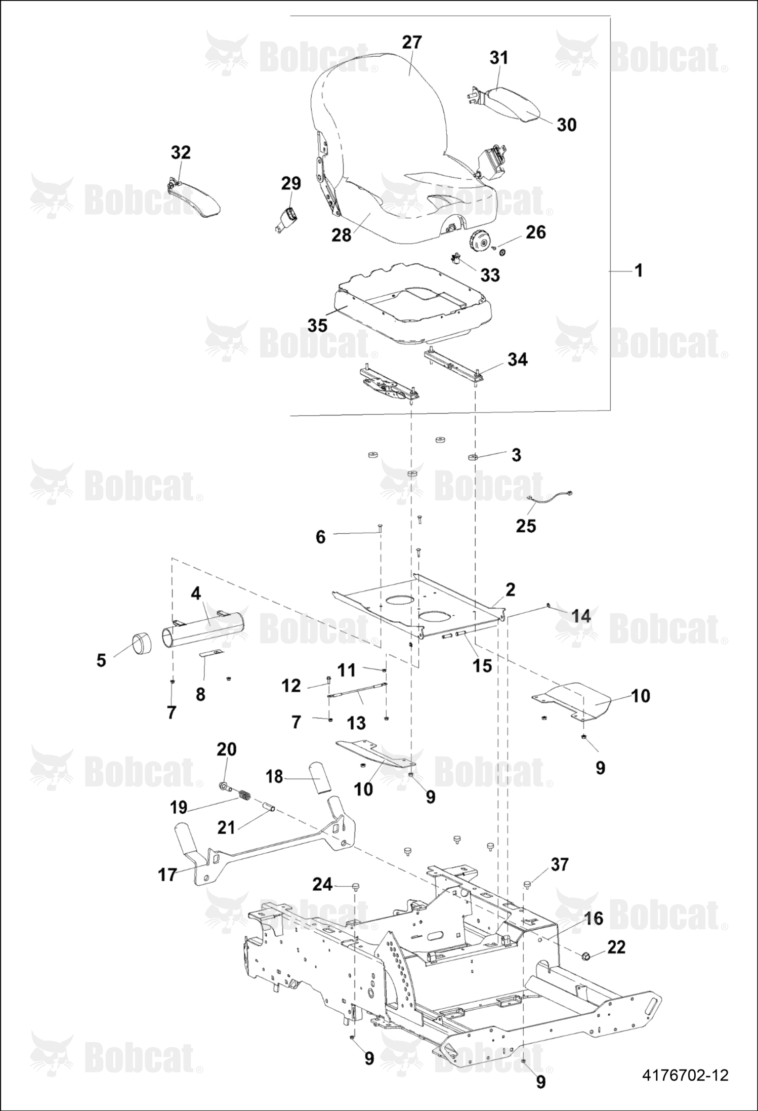 Bracket-Plate, Seat
