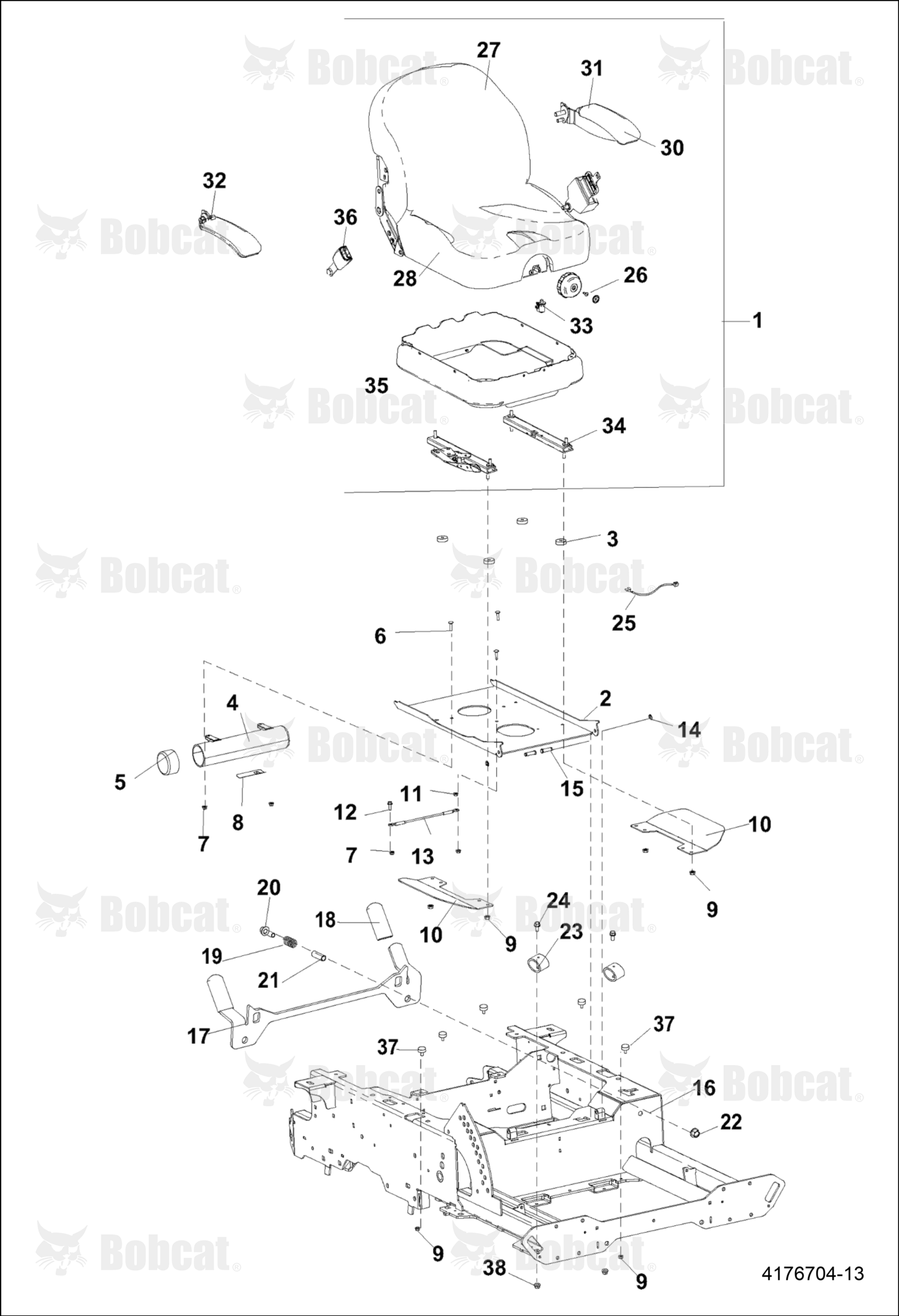 Bracket-Plate, Seat
