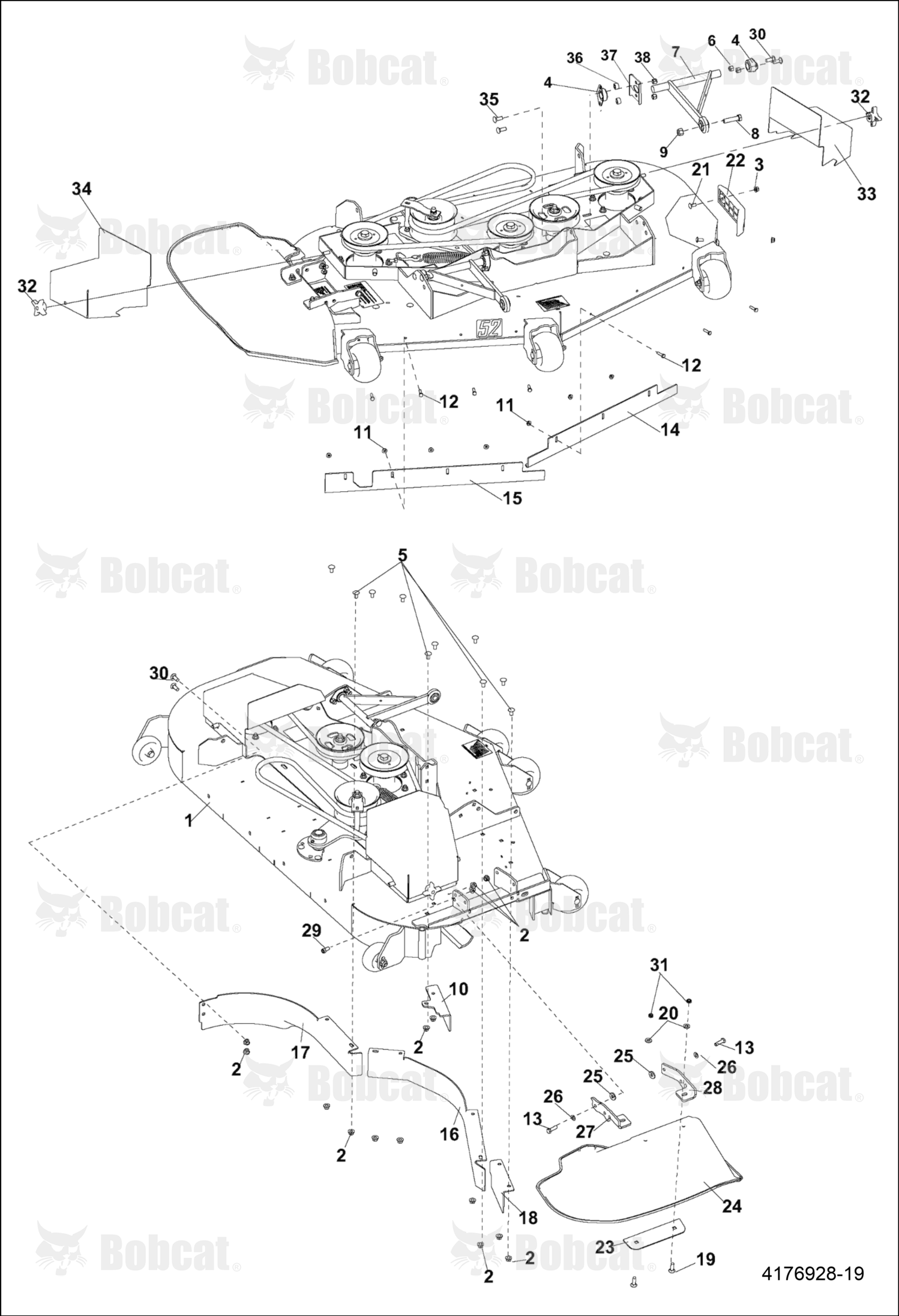 Baffle-Front, Right Hand 61IN