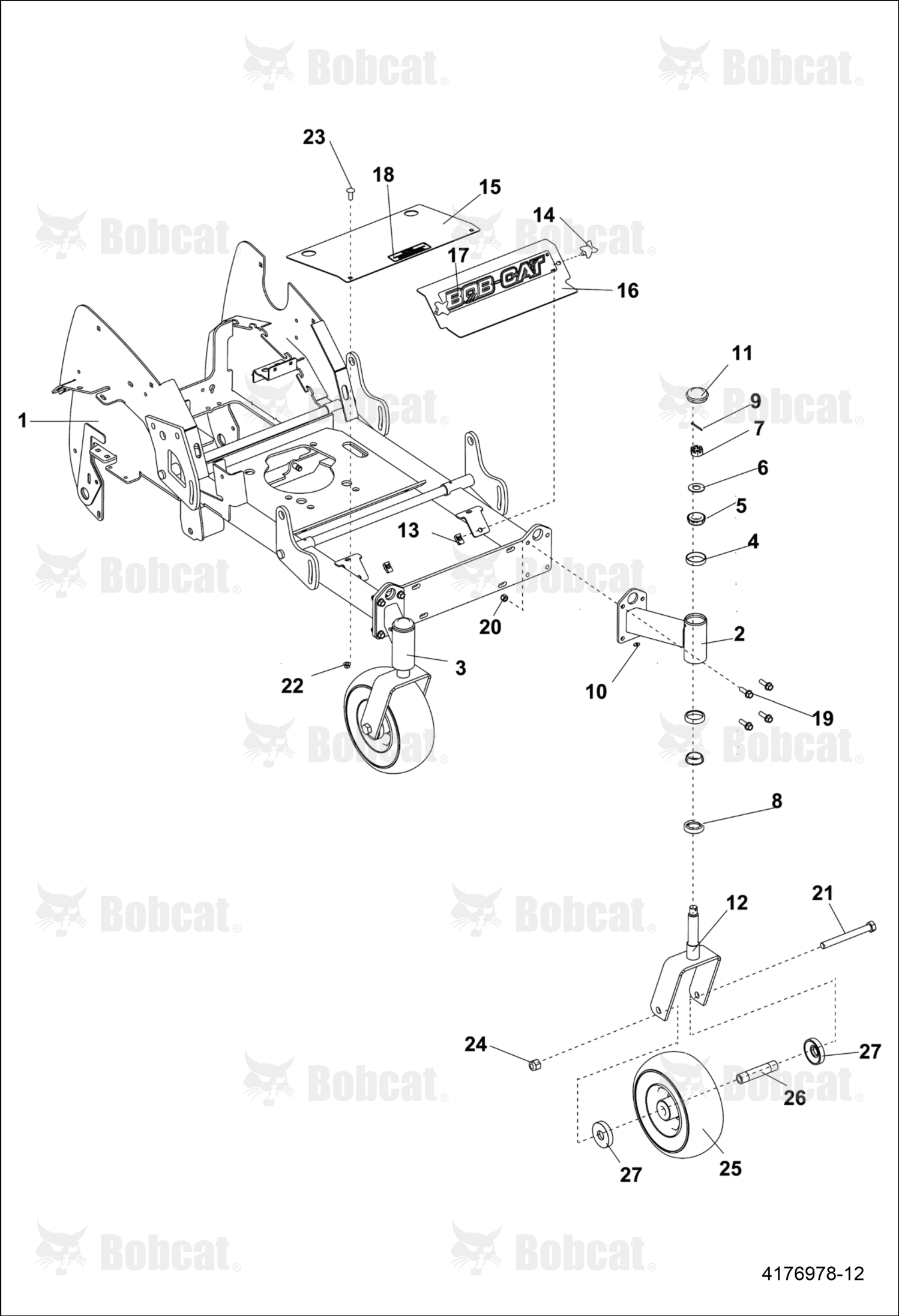 Wheel-Assembly, 11X4.00-5 Blk