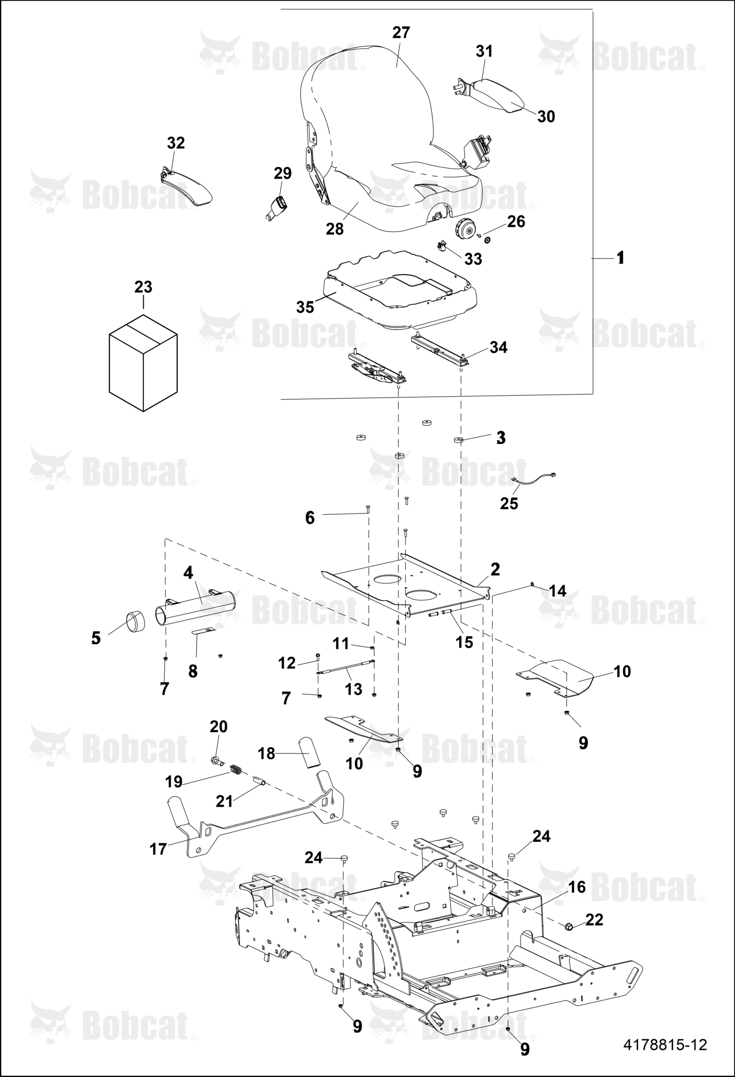 Bracket-Latch, Seat