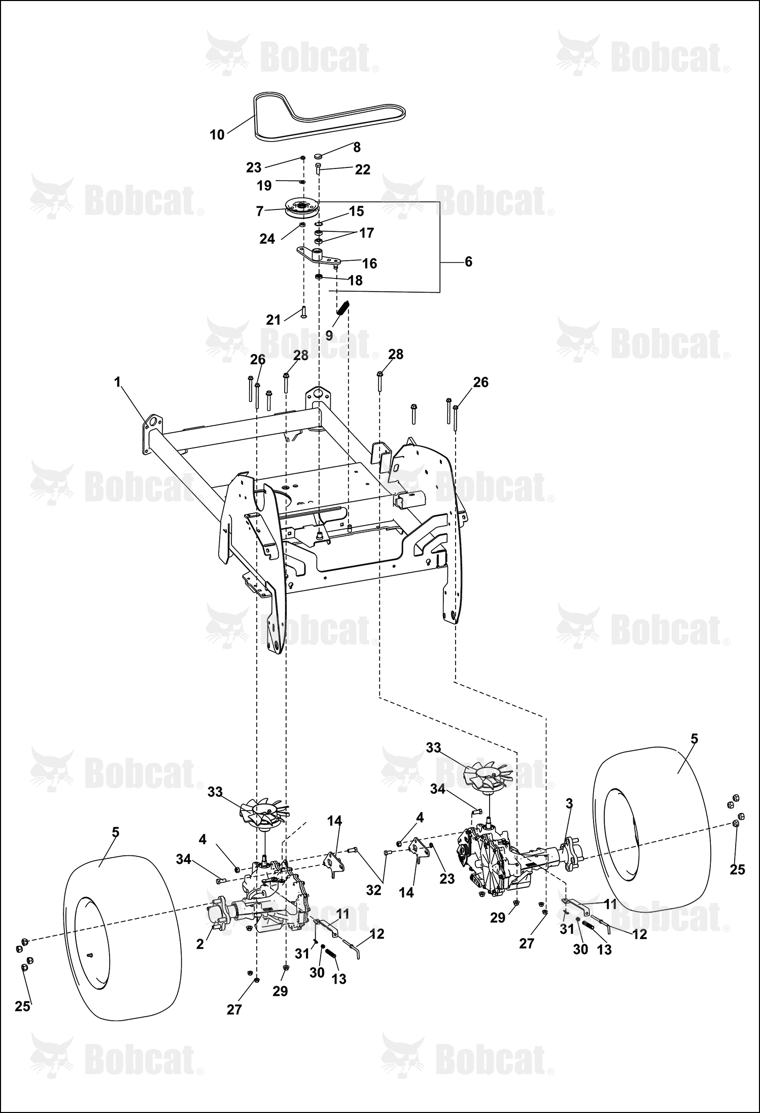 Wheel 22 X 11 - 12 Tweel
