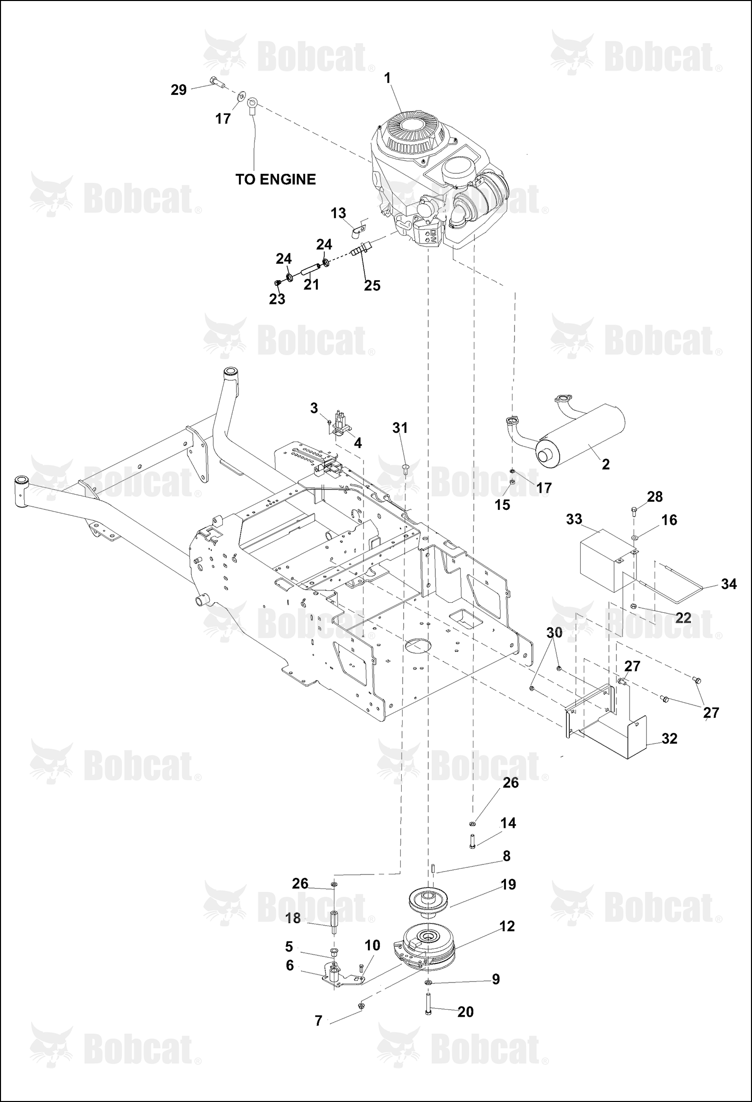 Weldment-Clutch Stop