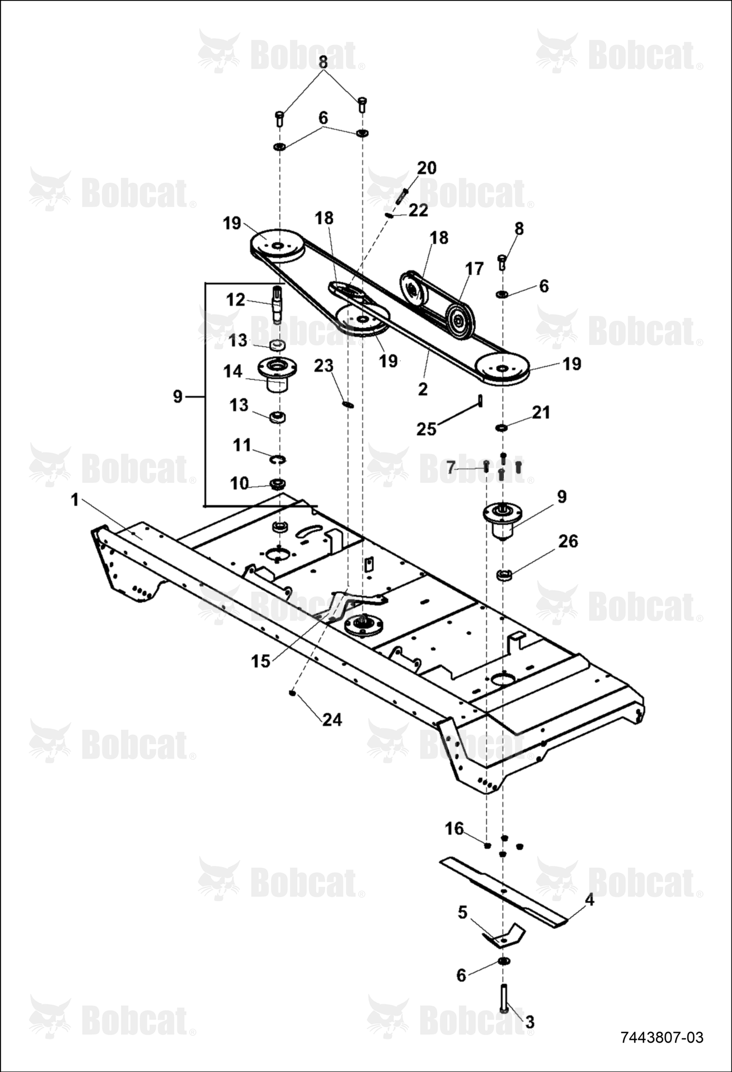Assembly-Top Mount Spindle
