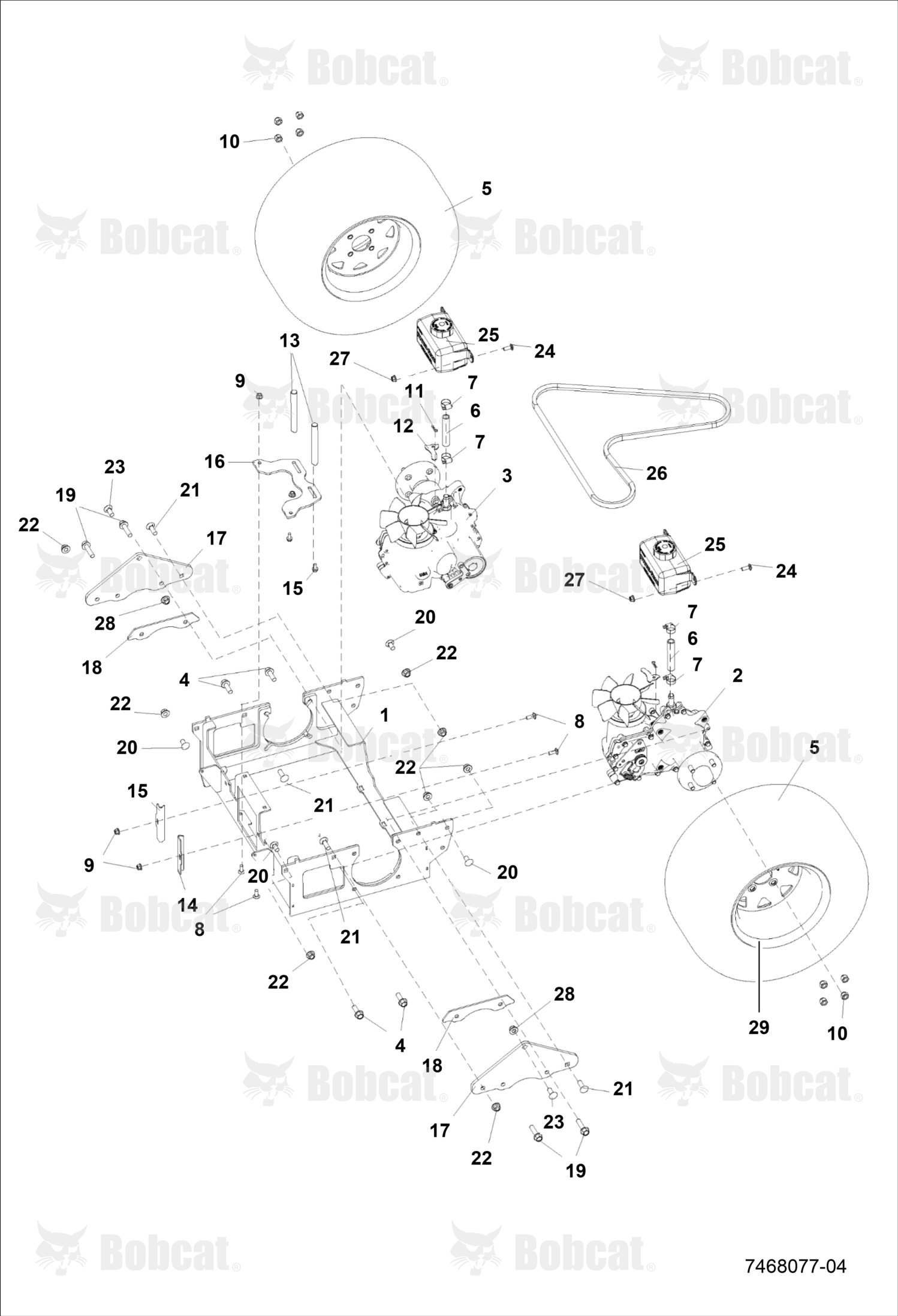 Wheel Assembly 26X12 - 12 Otr Zero-T Ii