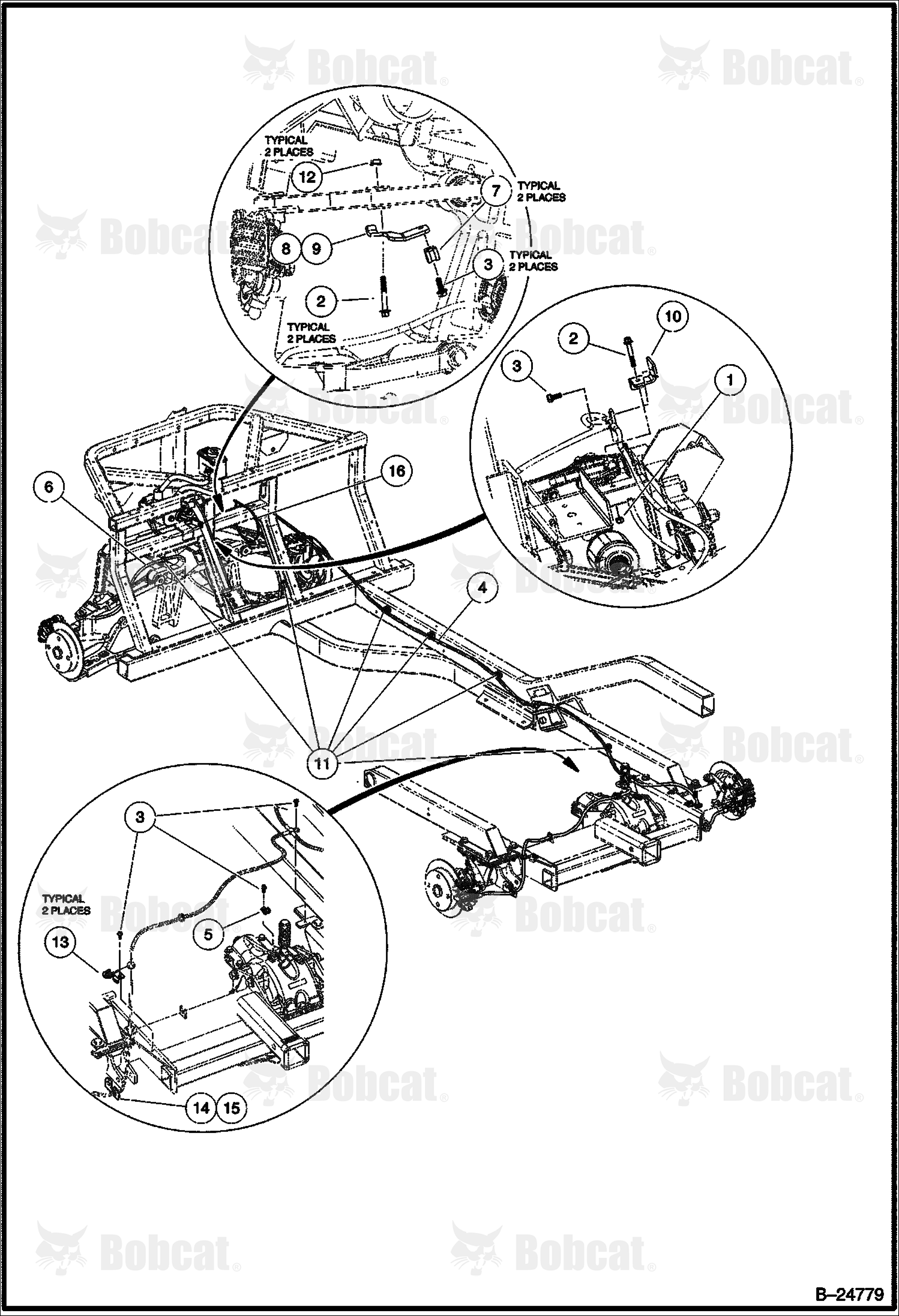 Bracket Line Hydraulic Recvr