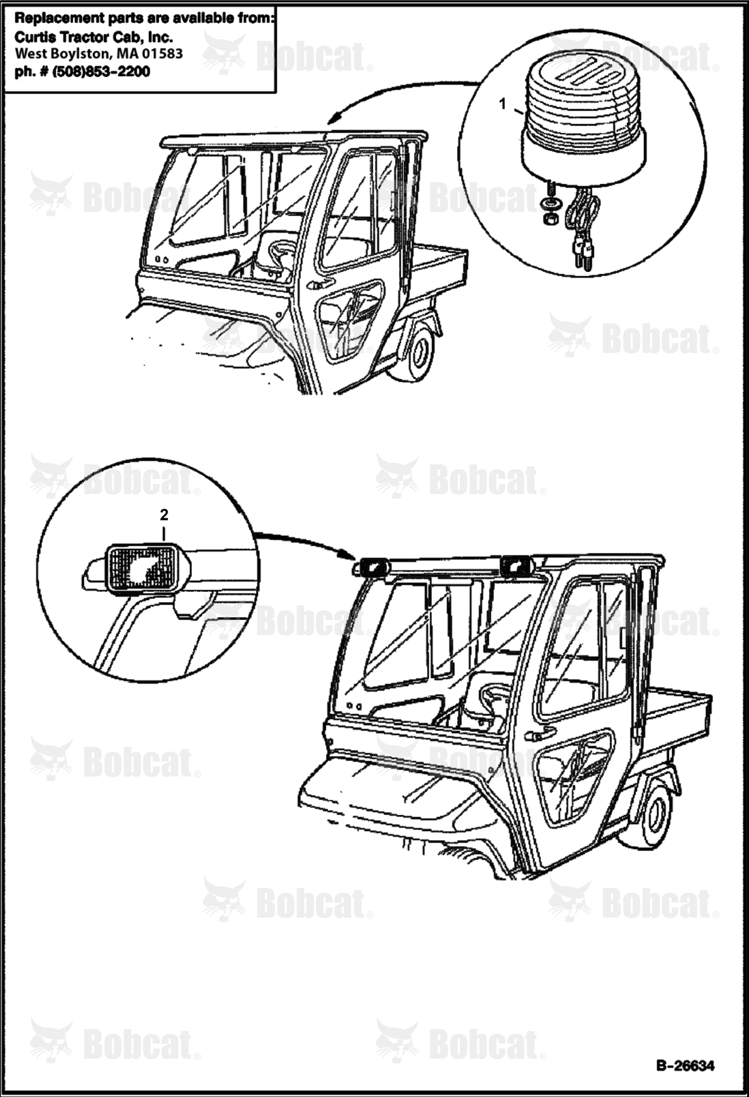 Safety Strobe Light Roof Mount