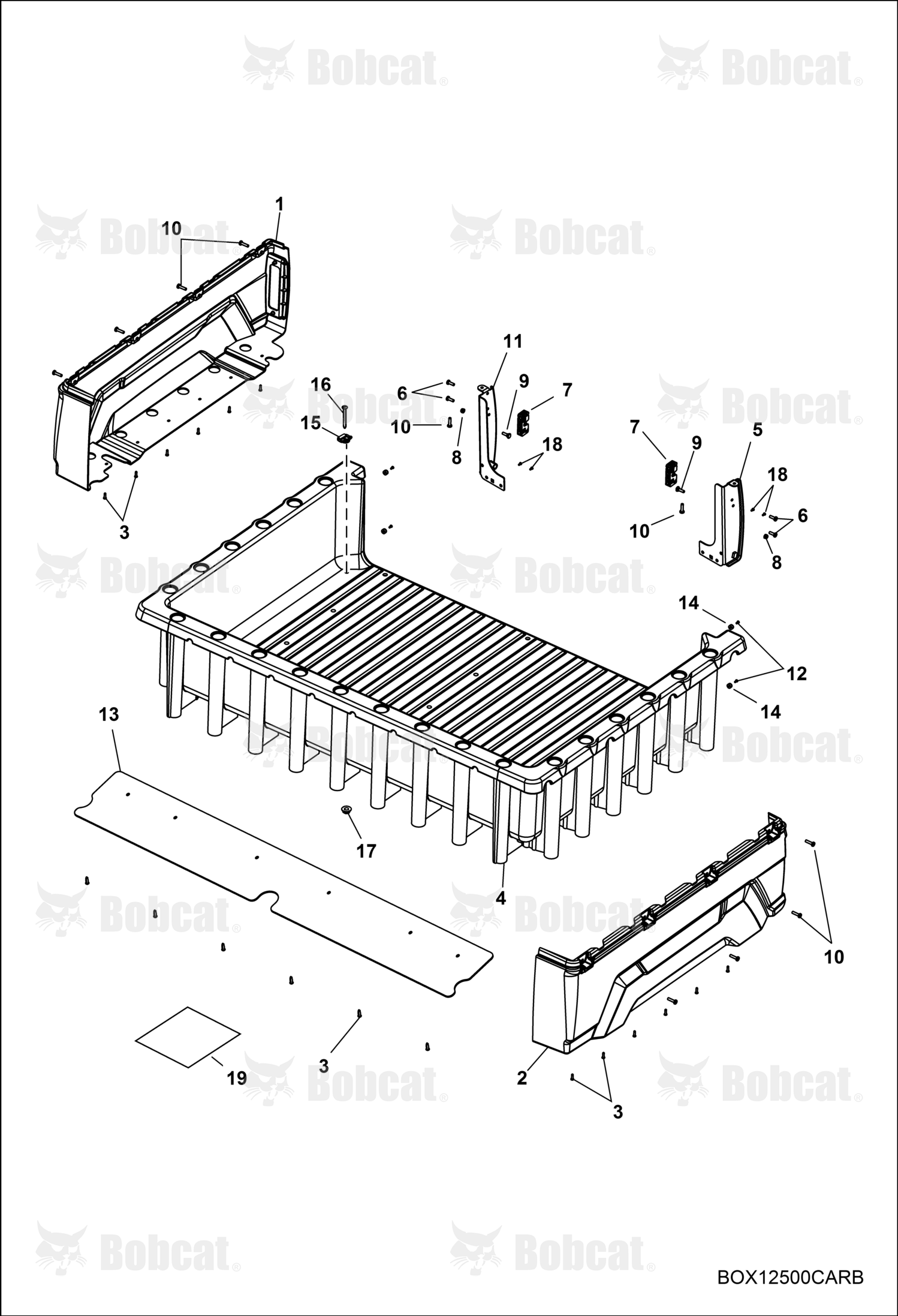 Tailgate Support, Left Hand, Blk