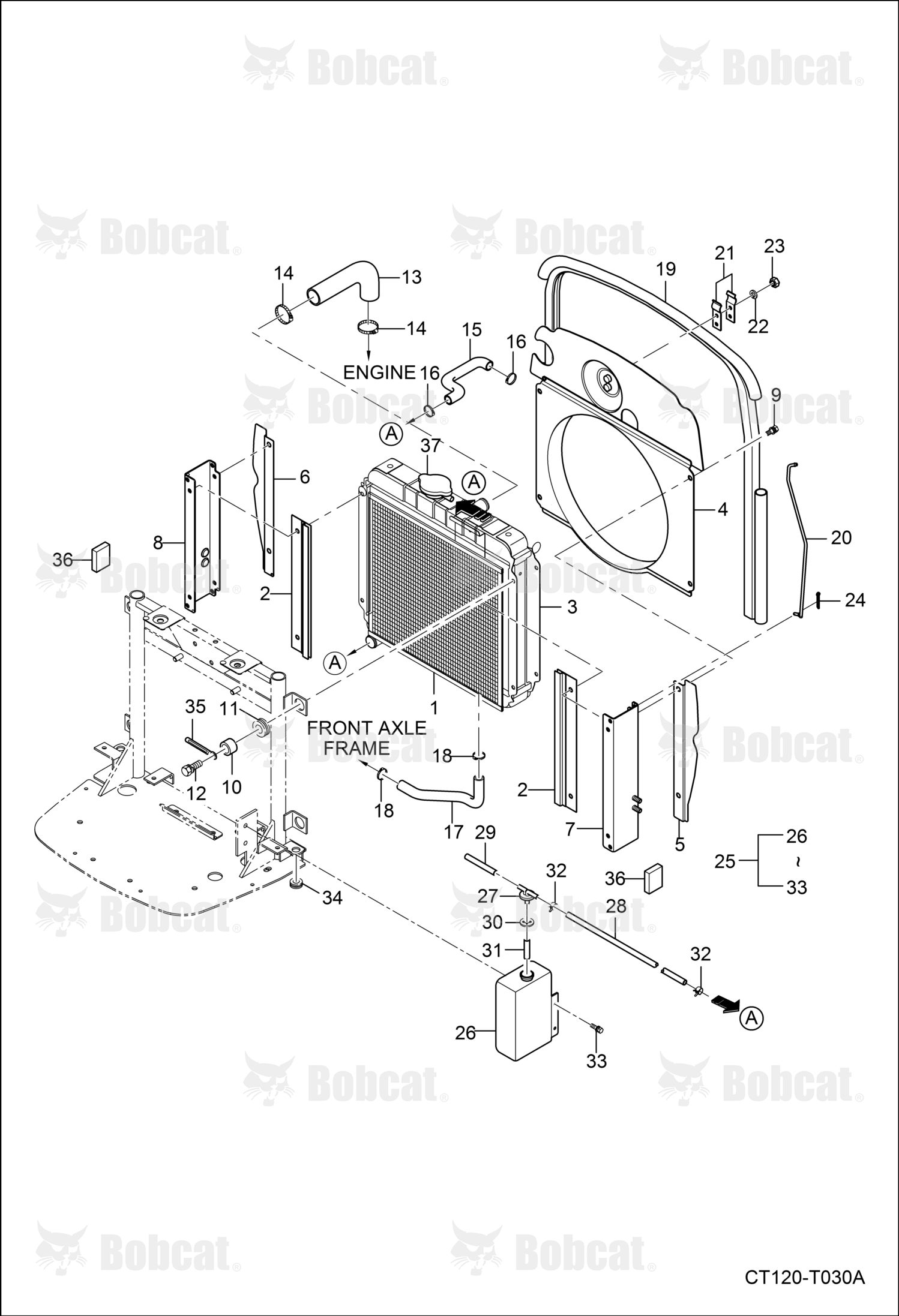 Support, Radiator Left Hand