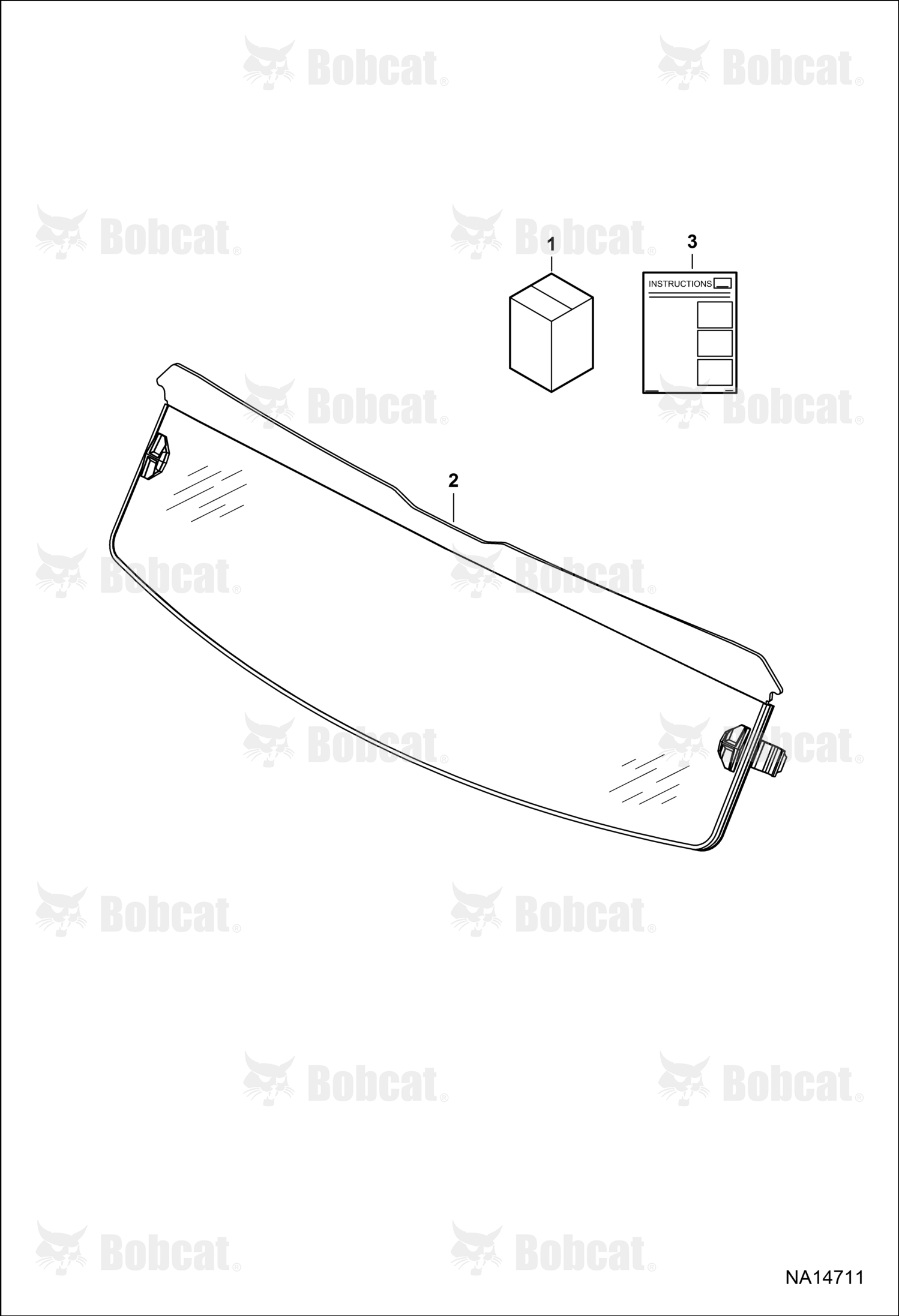 Accessory Windshield Poly Half