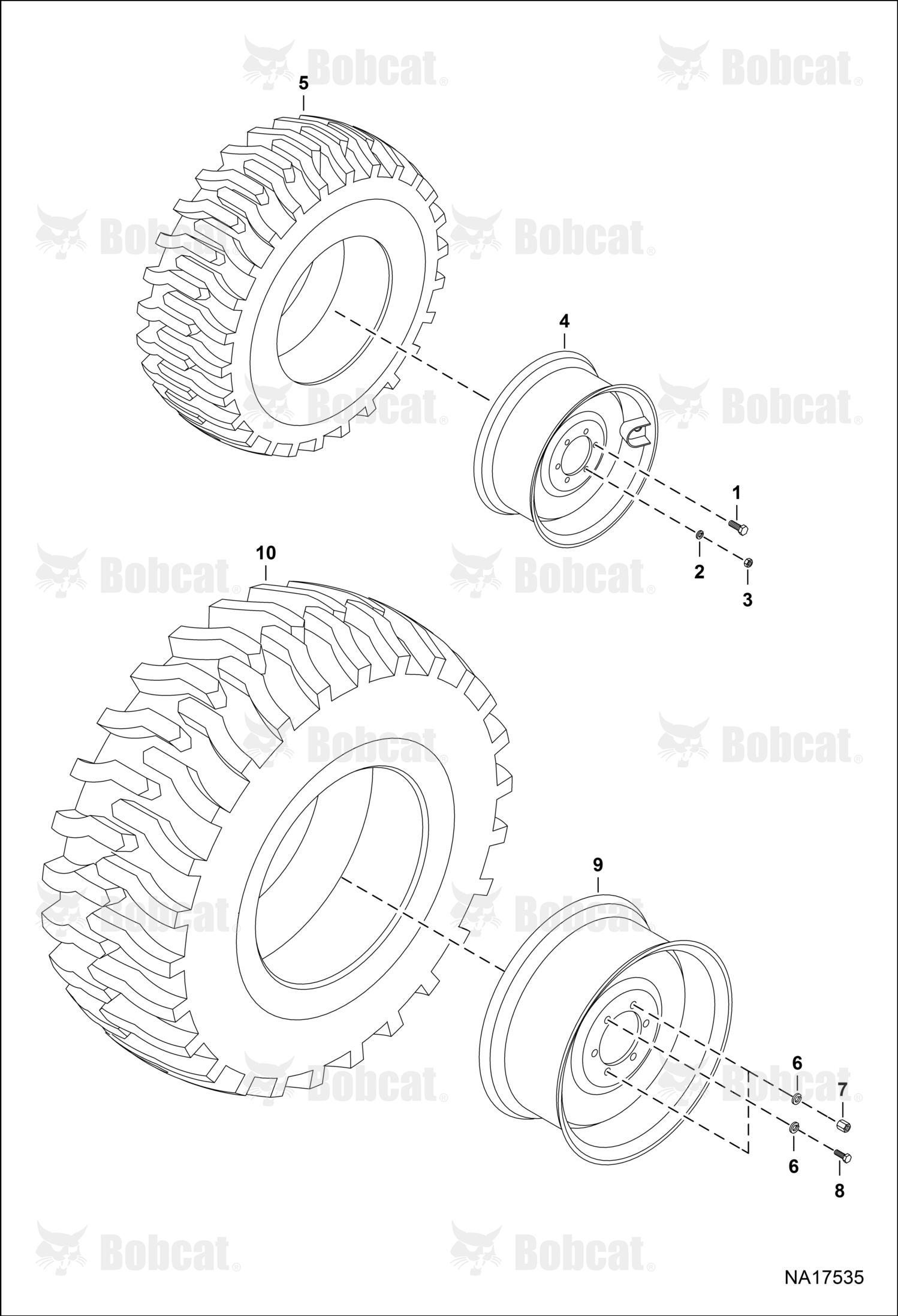 Tire Indl 15-19.5 8 Ply
