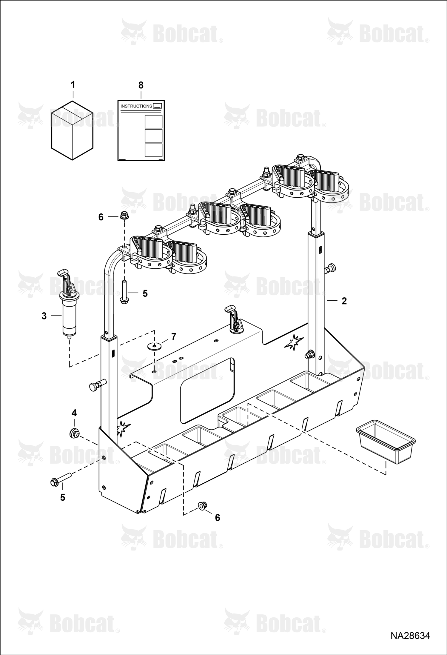 6 Gun Storage Rack