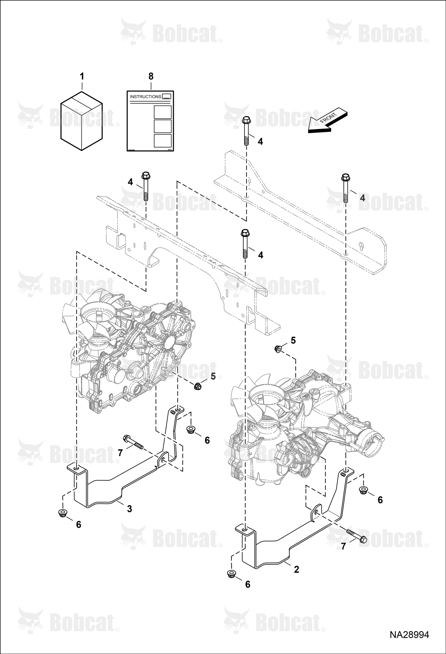 Instruction Sheet Mower Skid Plate