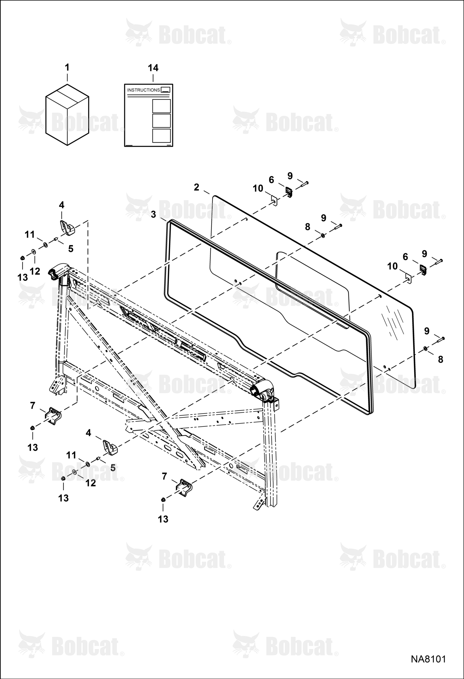Accessory Panel Rear Glass