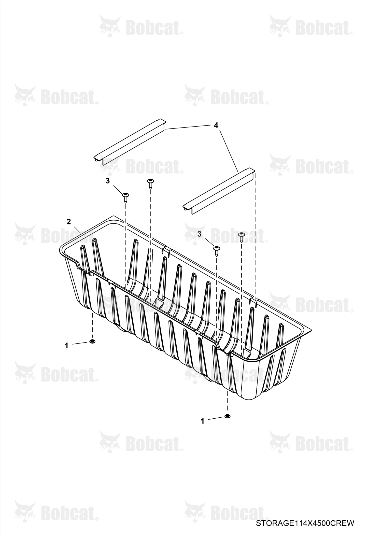 Bracket Seat Support Front Blk