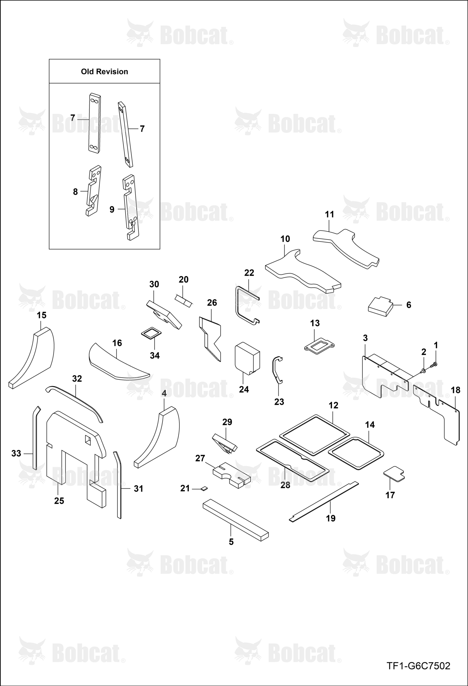 Cover Under Seat Sealing Material