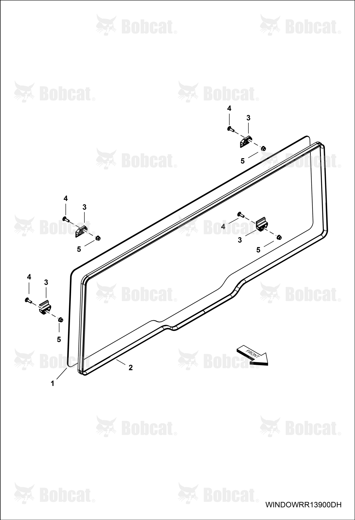 Windshield, Glass Rear