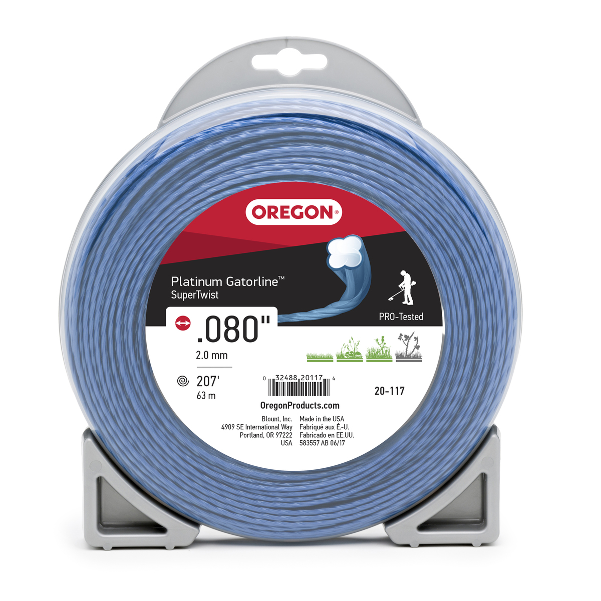 20-117 GATORLINE,PLATINUM .080 1/2LB