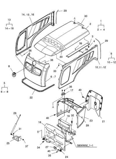 (nla)grille Assy G830